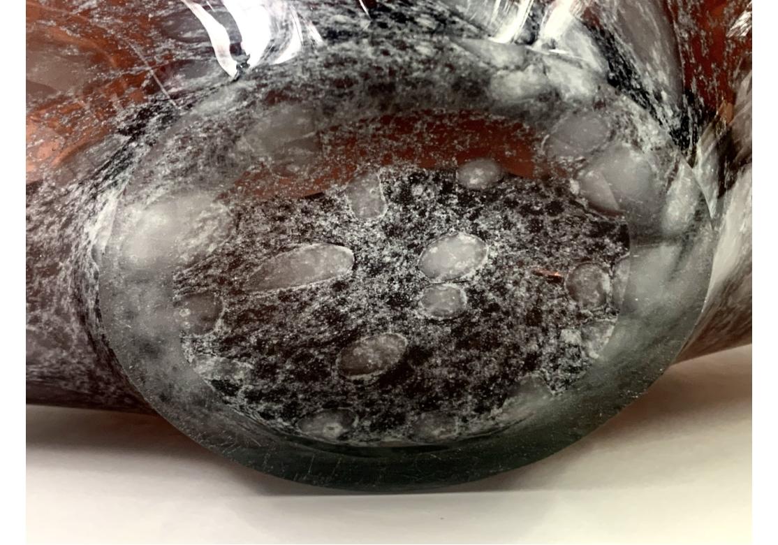 Large Conch Shell Form Art Glass Bowl For Sale 10