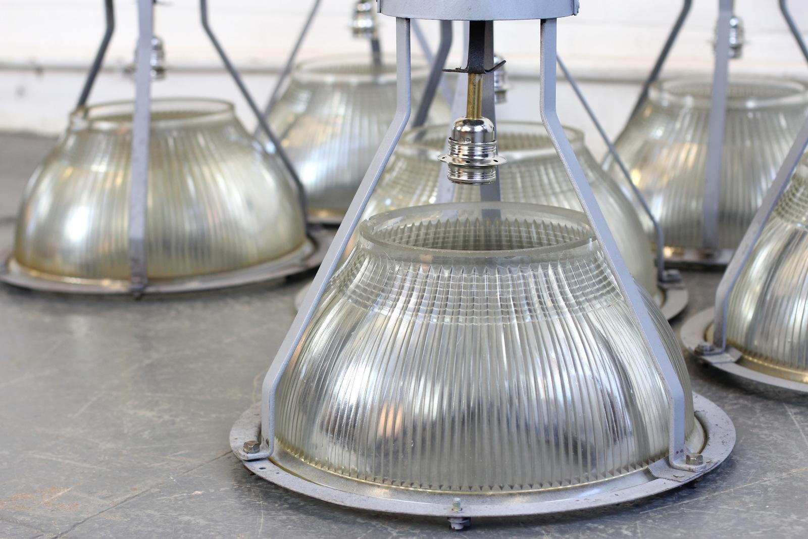 Mid-20th Century Large Concord Factory Lights, circa 1950s