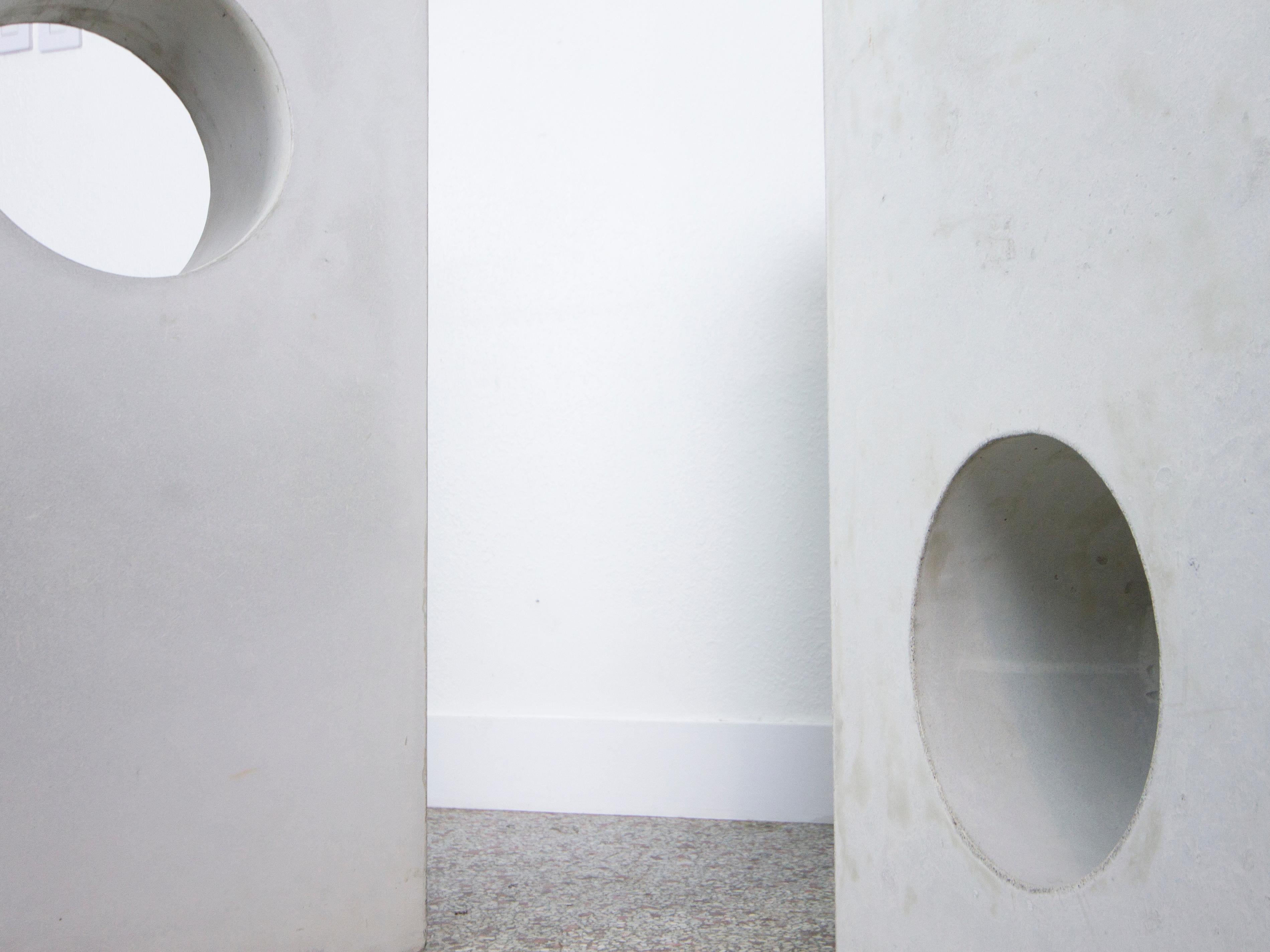 Large Concrete Architectural Forms, a Pair 5