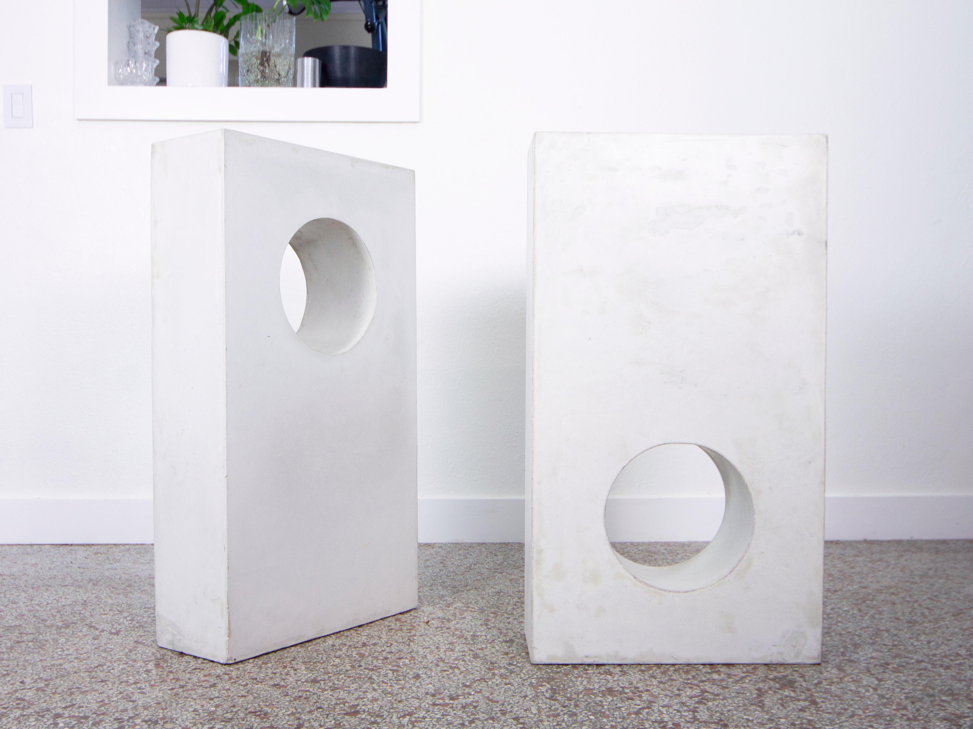 American Large Concrete Architectural Forms, a Pair