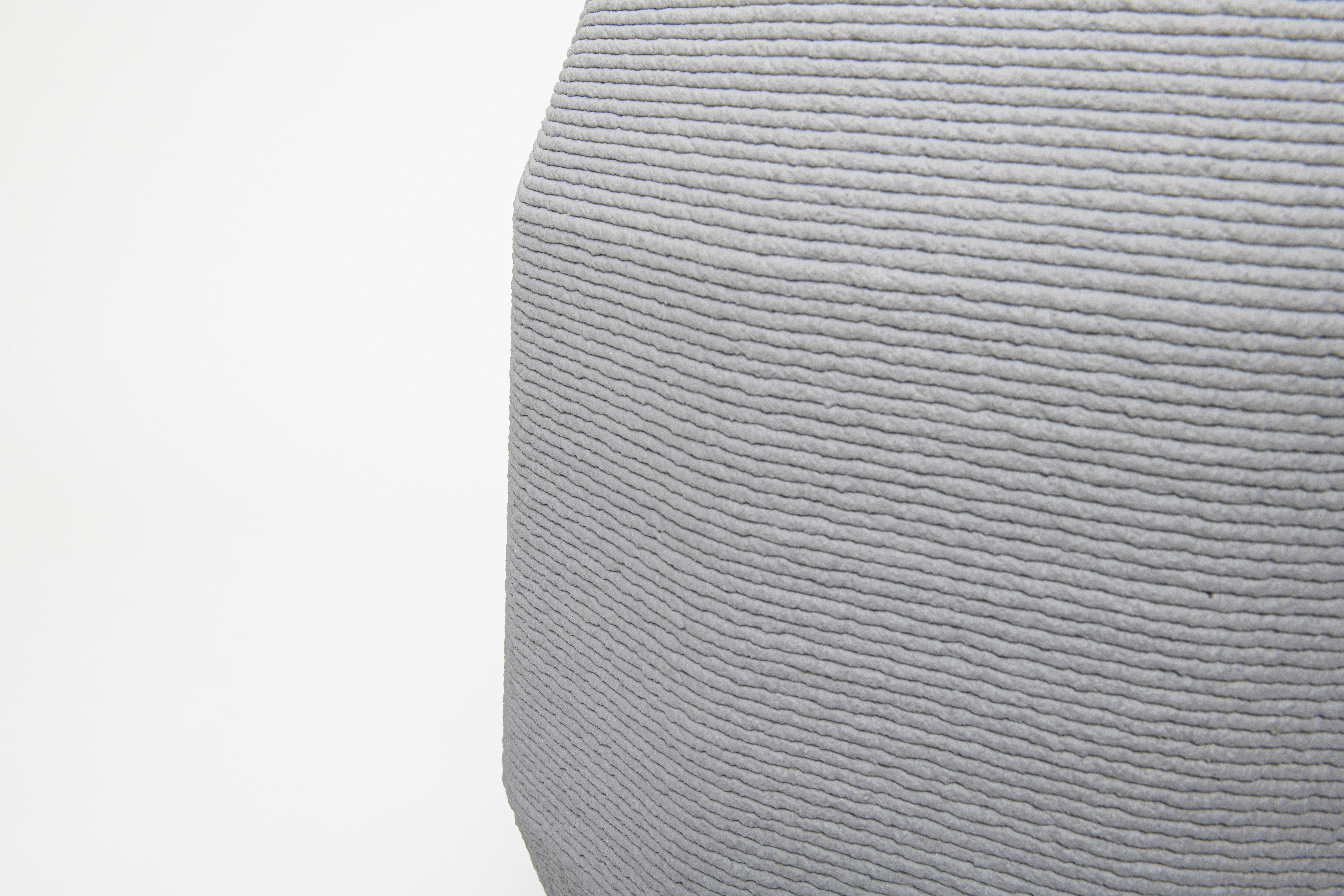Steel Large Concrete Gradient Vase by Philipp Aduatz For Sale