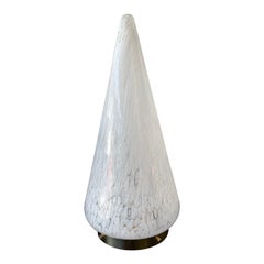 Große Kegellampe aus Muranoglas und Messing von Esperia, Italien, 1970er Jahre