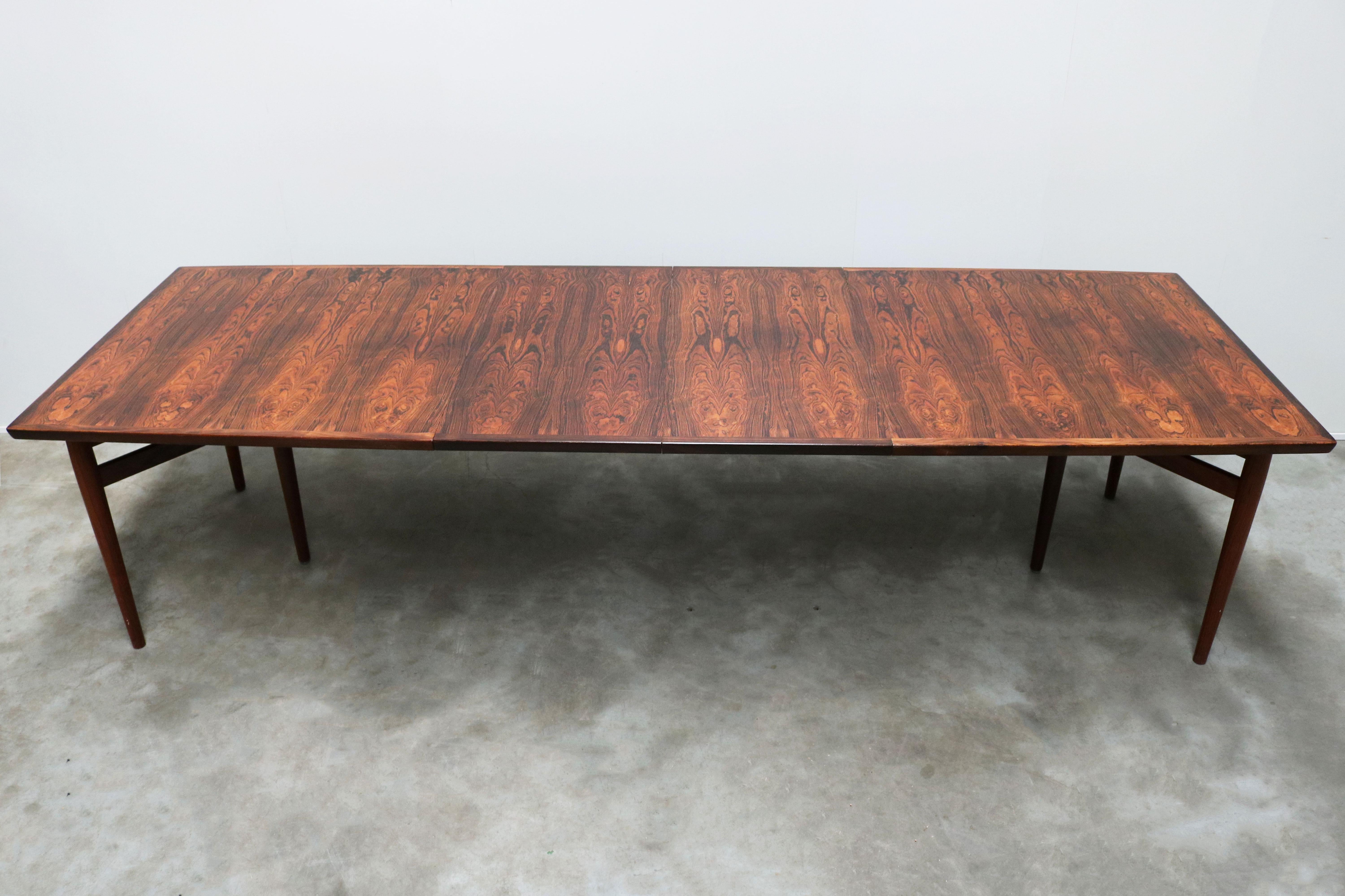 Large Conference or Dining Table by Arne Vodder for Sibast in Rosewood, 1950s 6