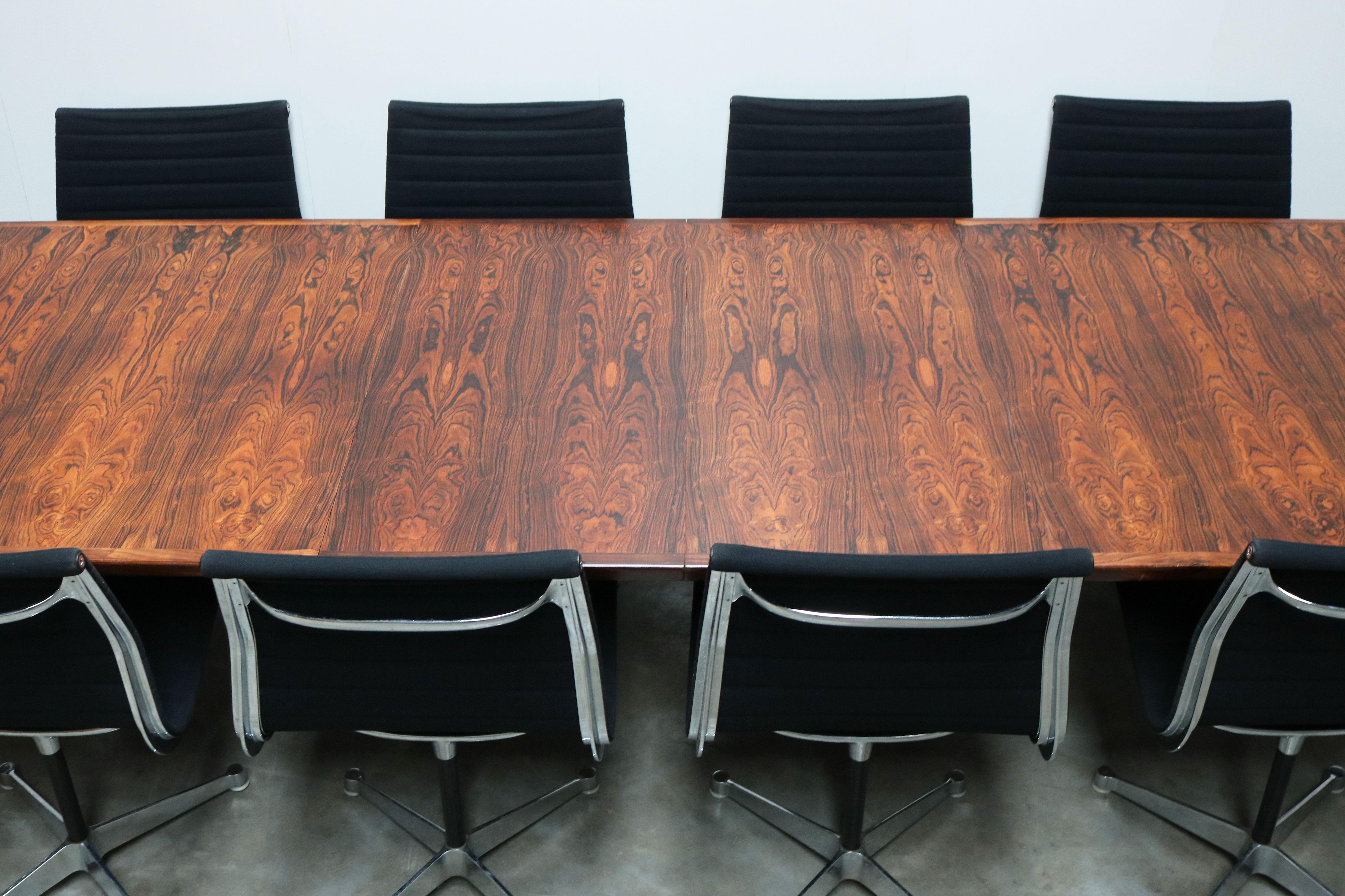 Mid-Century Modern Large Conference or Dining Table by Arne Vodder for Sibast in Rosewood, 1950s