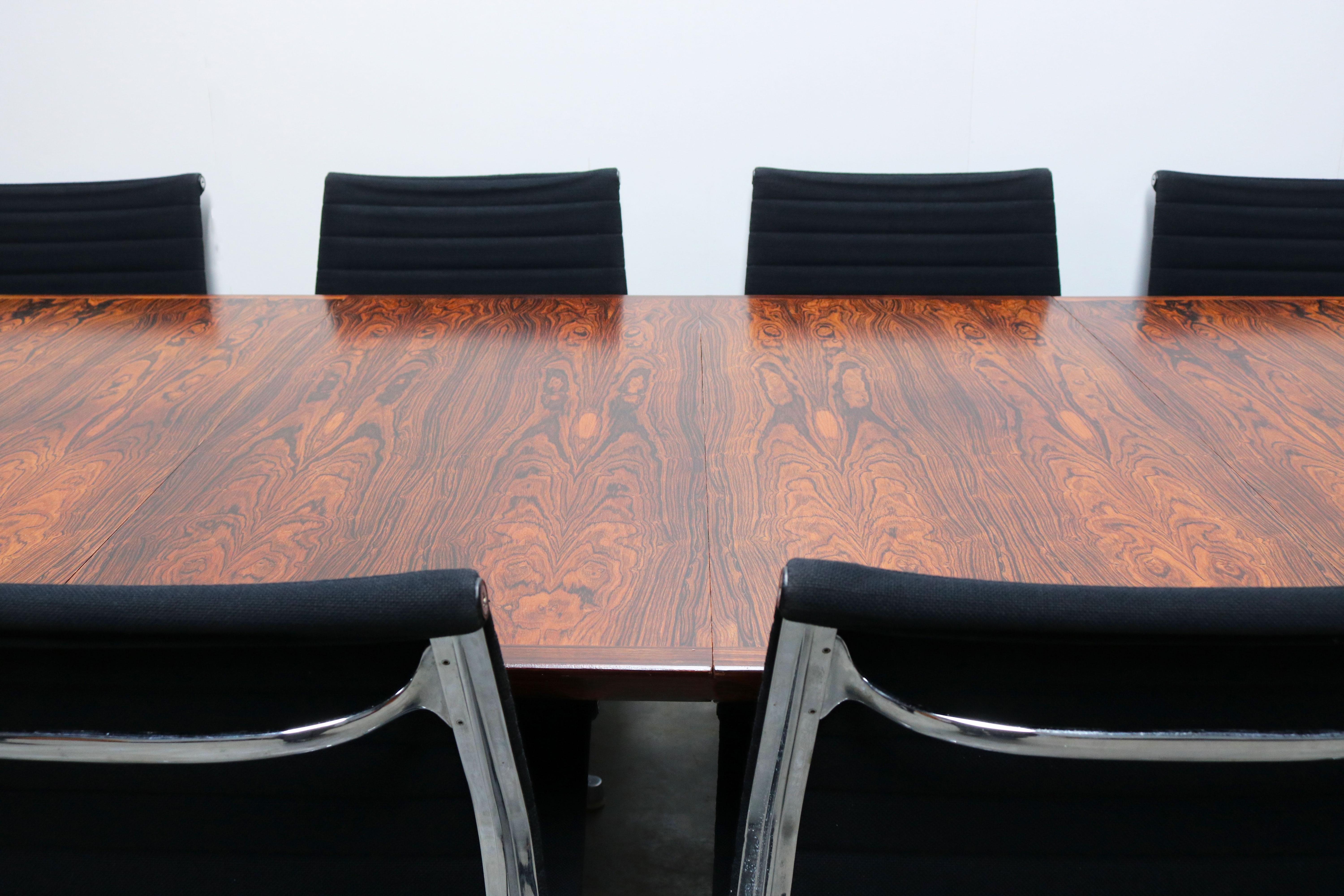 Large Conference or Dining Table by Arne Vodder for Sibast in Rosewood, 1950s 2