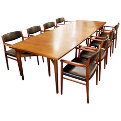 Large Conference or Dining Table by Arne Vodder for Sibast, 1950s