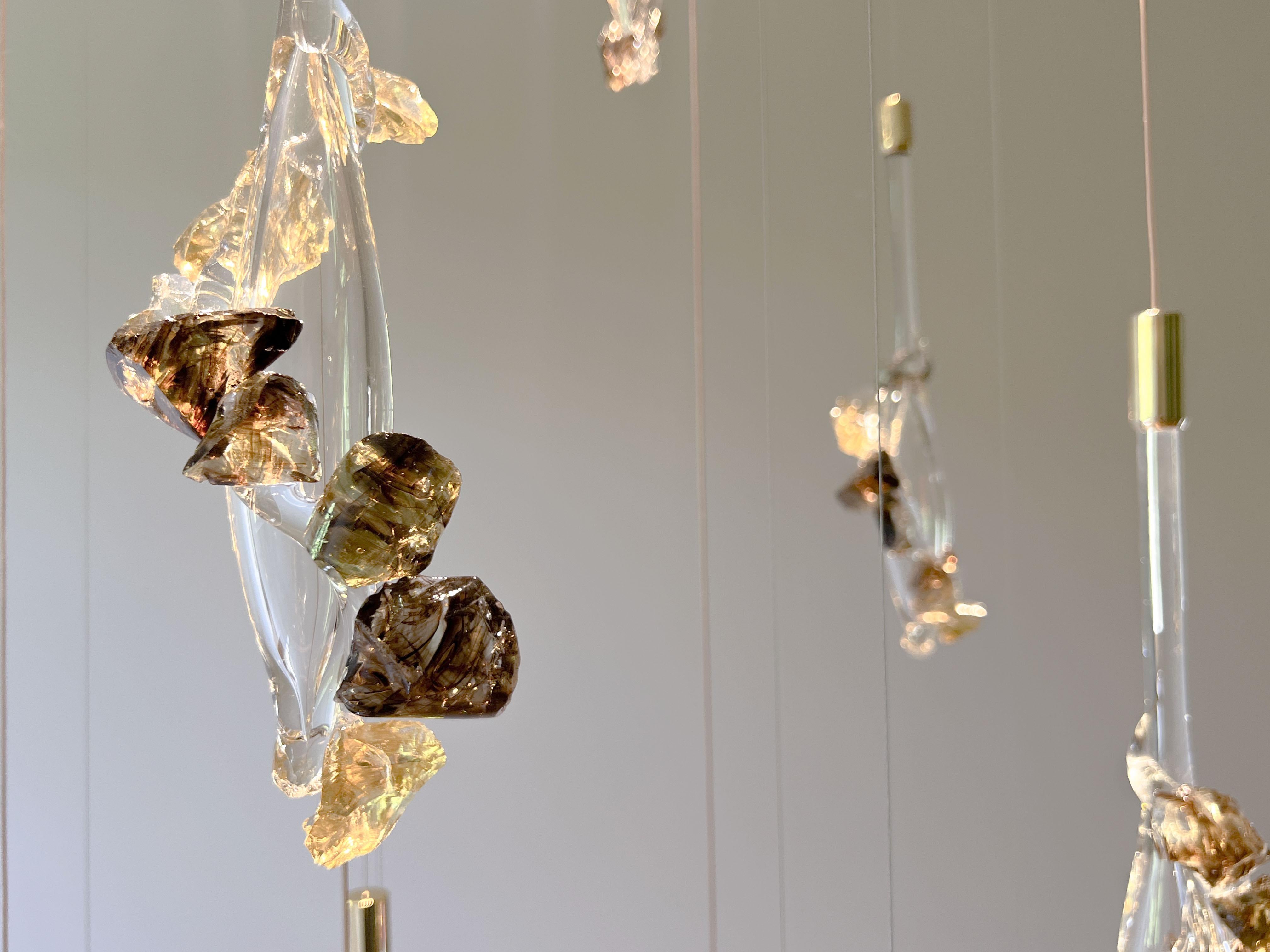 Lampada a sospensione conica grande di Rock and Soar in vendita 1