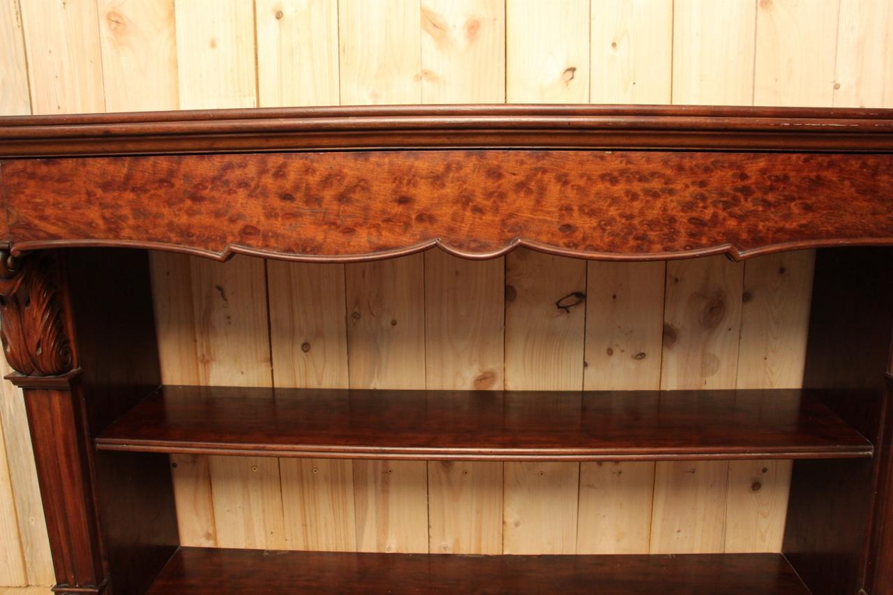 Large Console In Dappled Mahogany, XIXth Century For Sale 3
