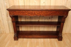 Large Console In Dappled Mahogany, XIXth Century