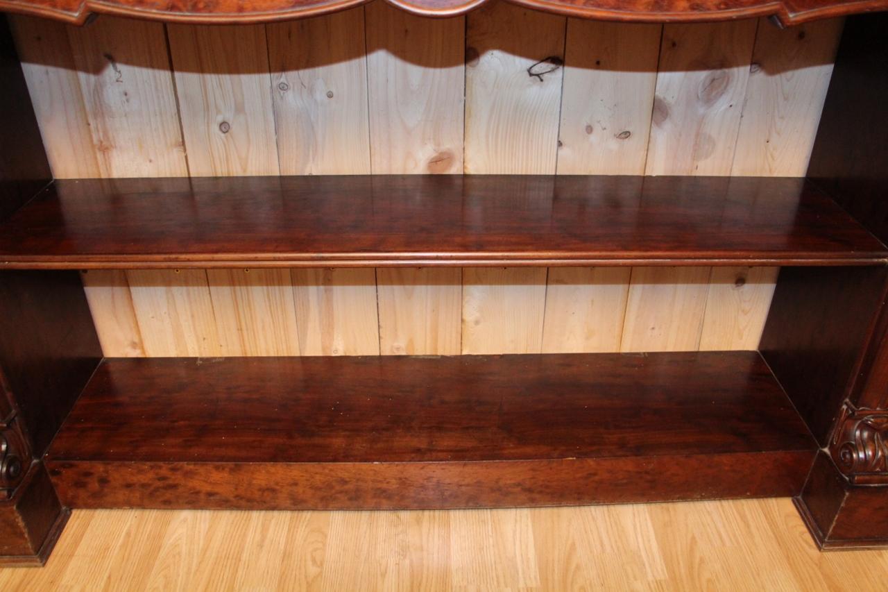 Wood Large Console In Dappled Mahogany, XIXth Century For Sale