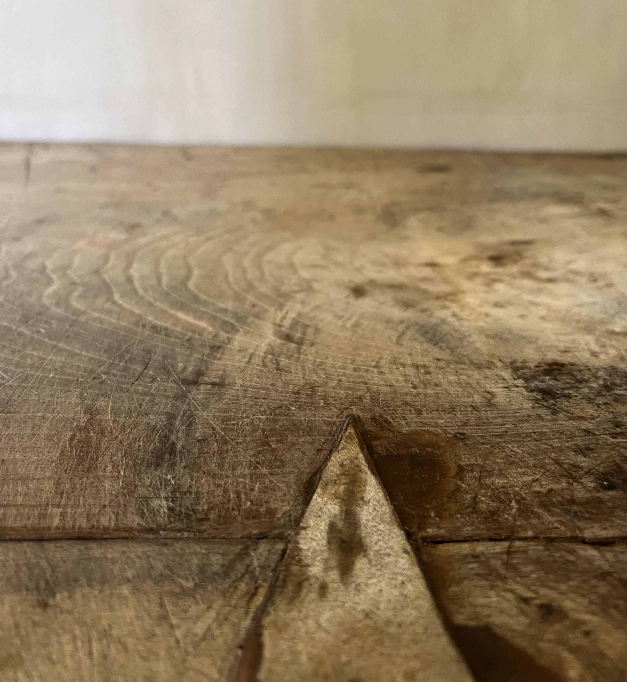 Large console side table reclaimed wood For Sale 4