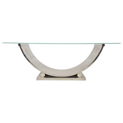 Grande table console de Belgochrom, années 1970