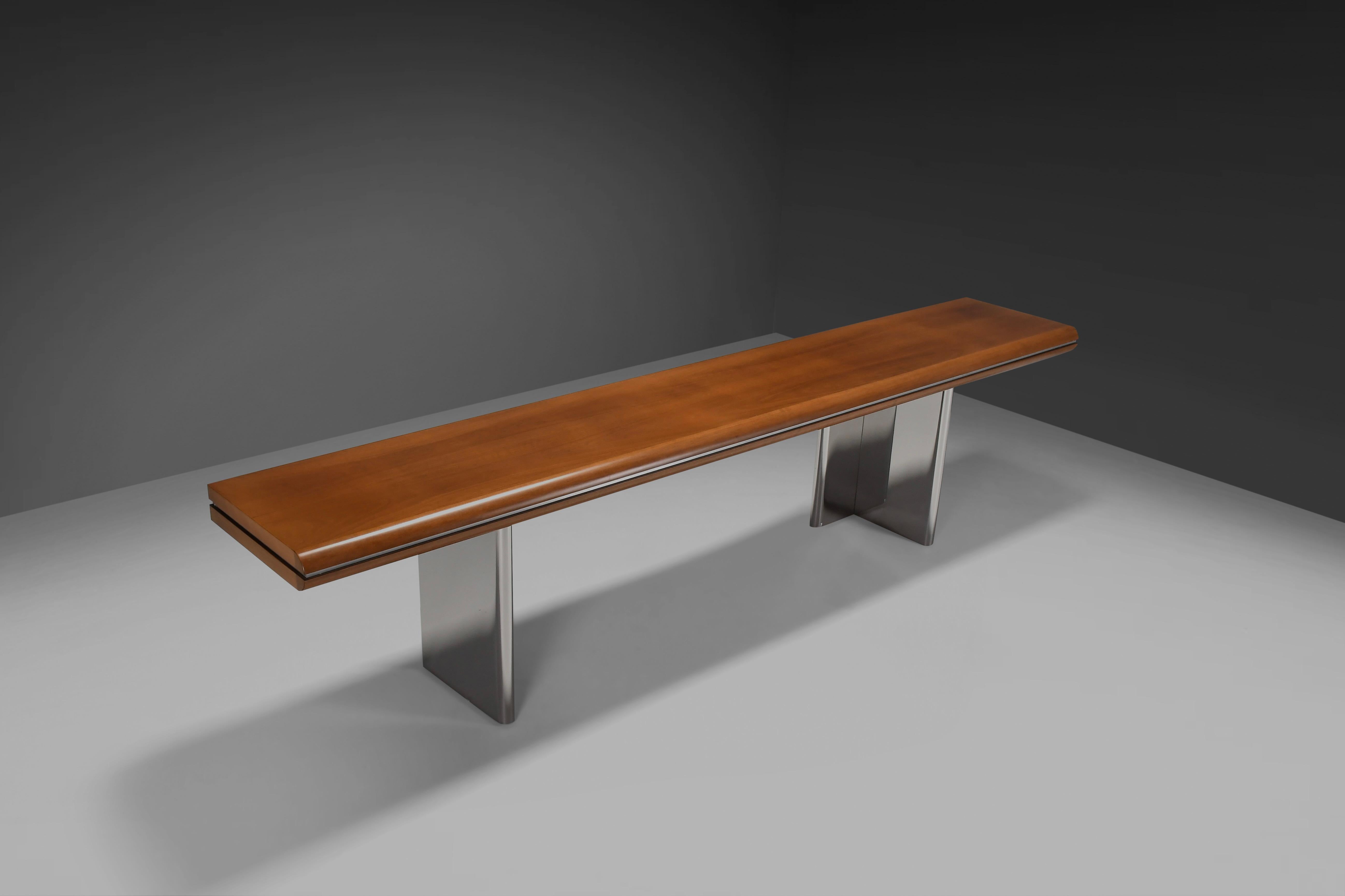 Mid-Century Modern Grande table console de Hans Von Klier pour Skipper, Italie en vente