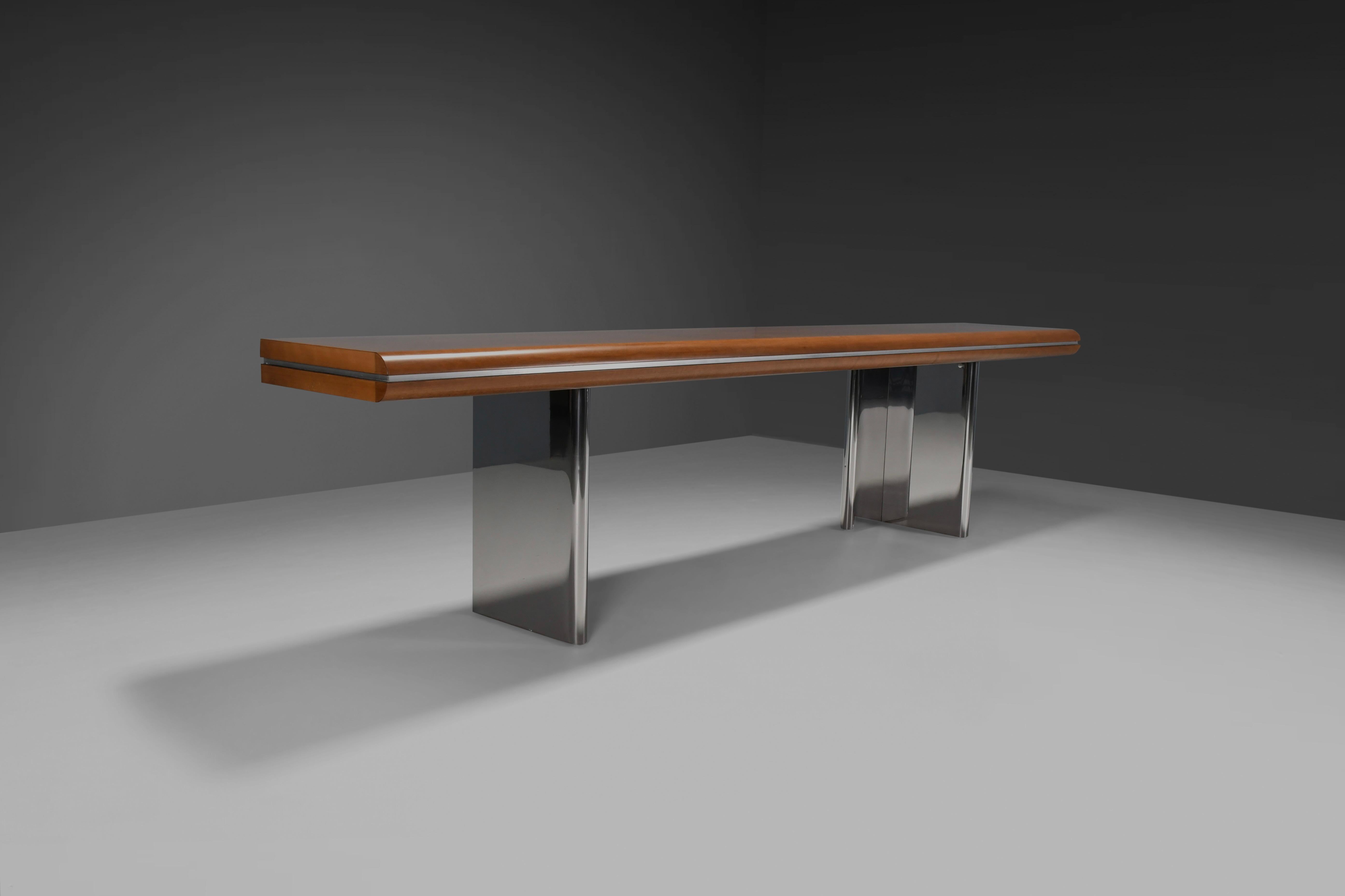 italien Grande table console de Hans Von Klier pour Skipper, Italie en vente