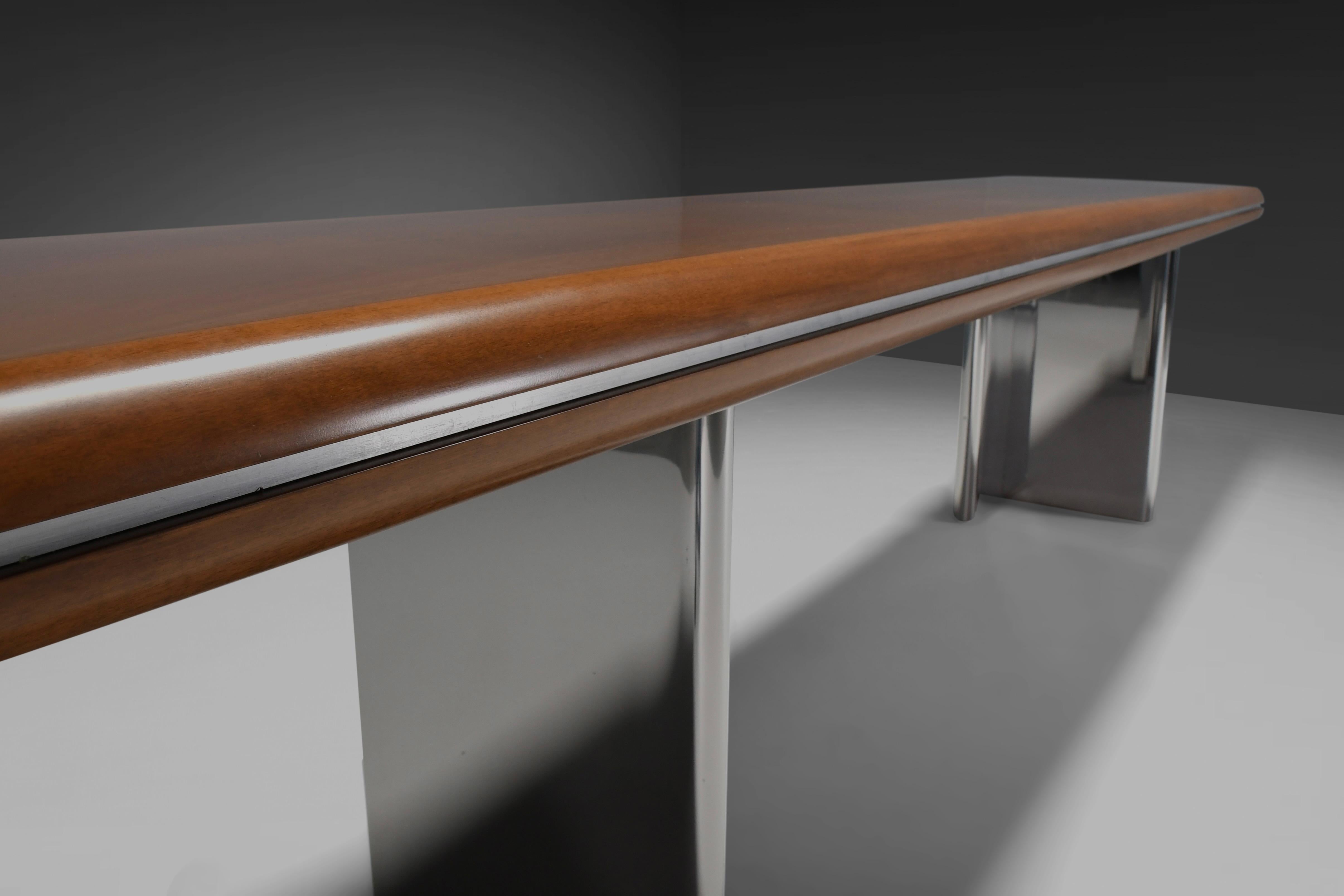 Grande table console de Hans Von Klier pour Skipper, Italie Bon état - En vente à Echt, NL