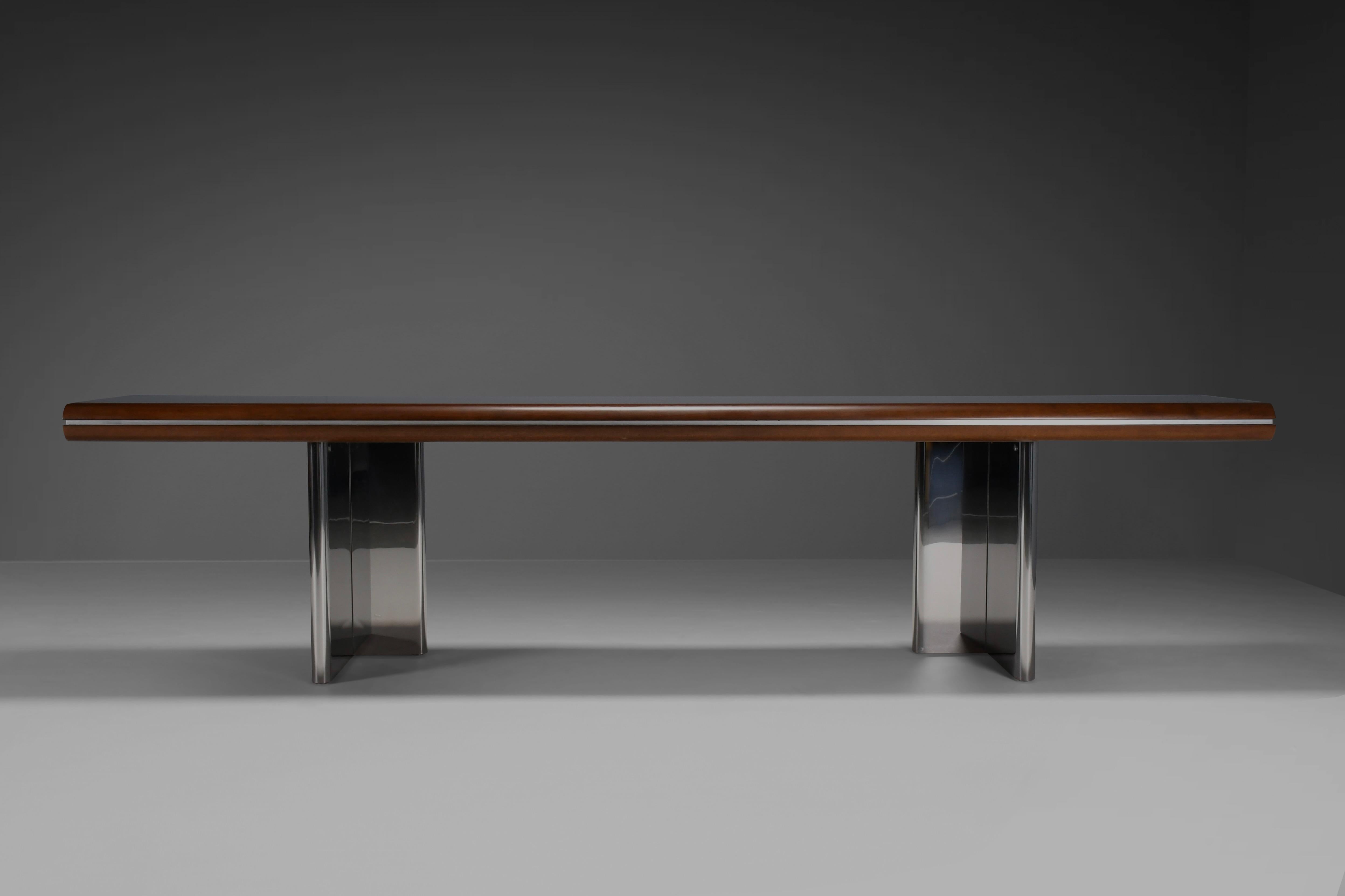 Mid-Century Modern Grande table console de Hans von Klier pour Skipper, Italie