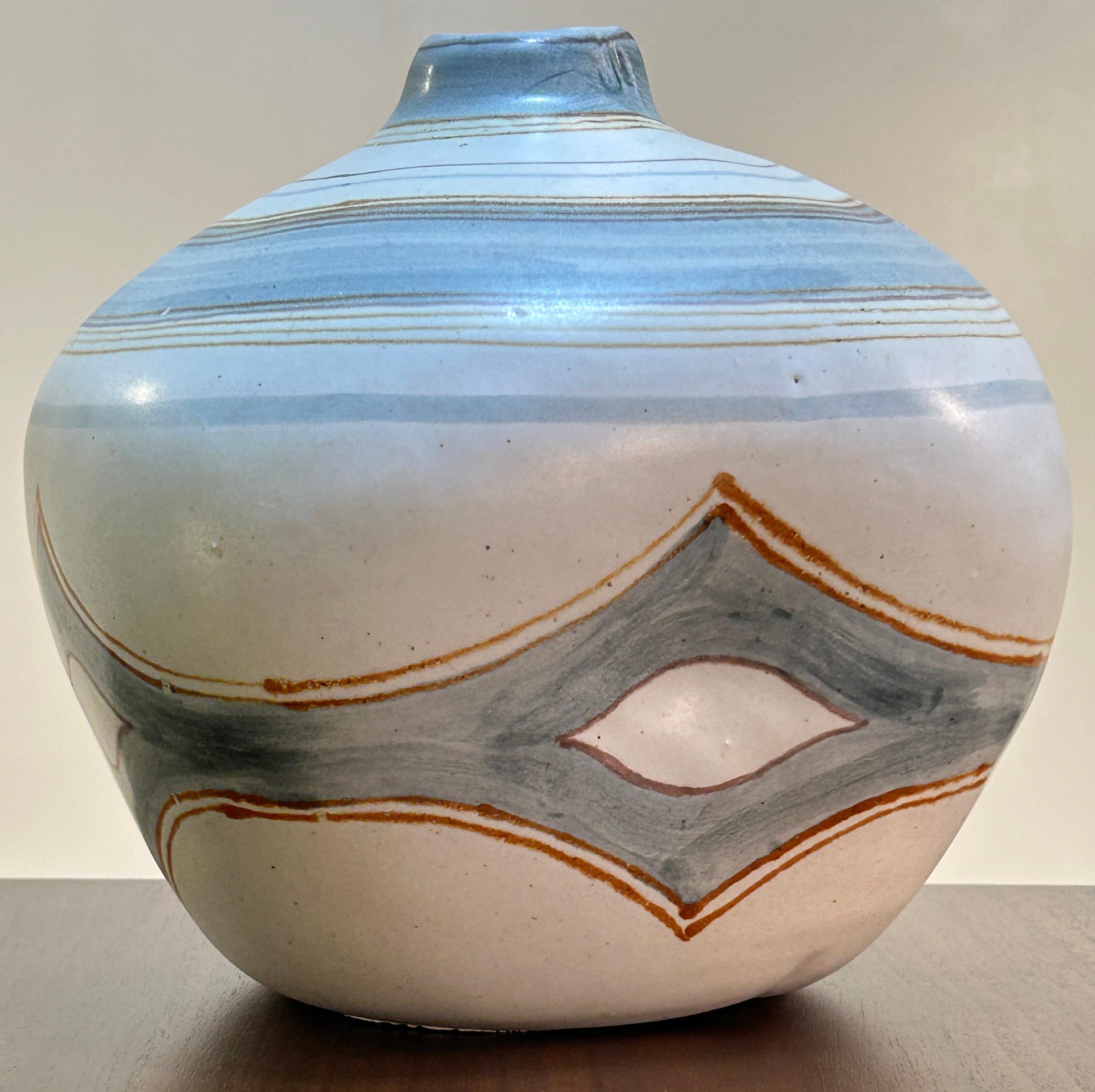 Mid-Century Modern Large Constructivist vase by Californian Fong Chow For Sale