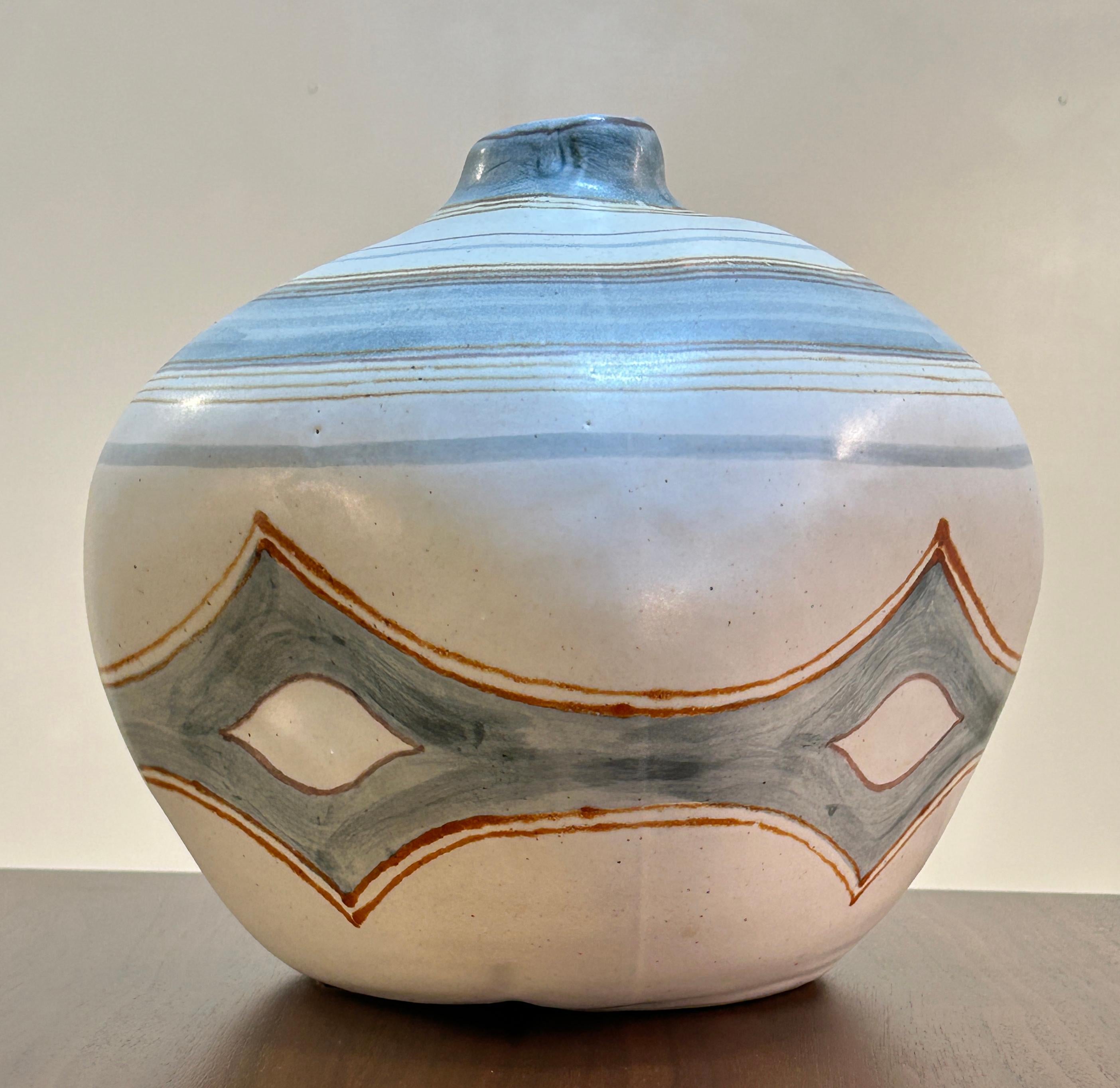 American Large Constructivist vase by Californian Fong Chow For Sale