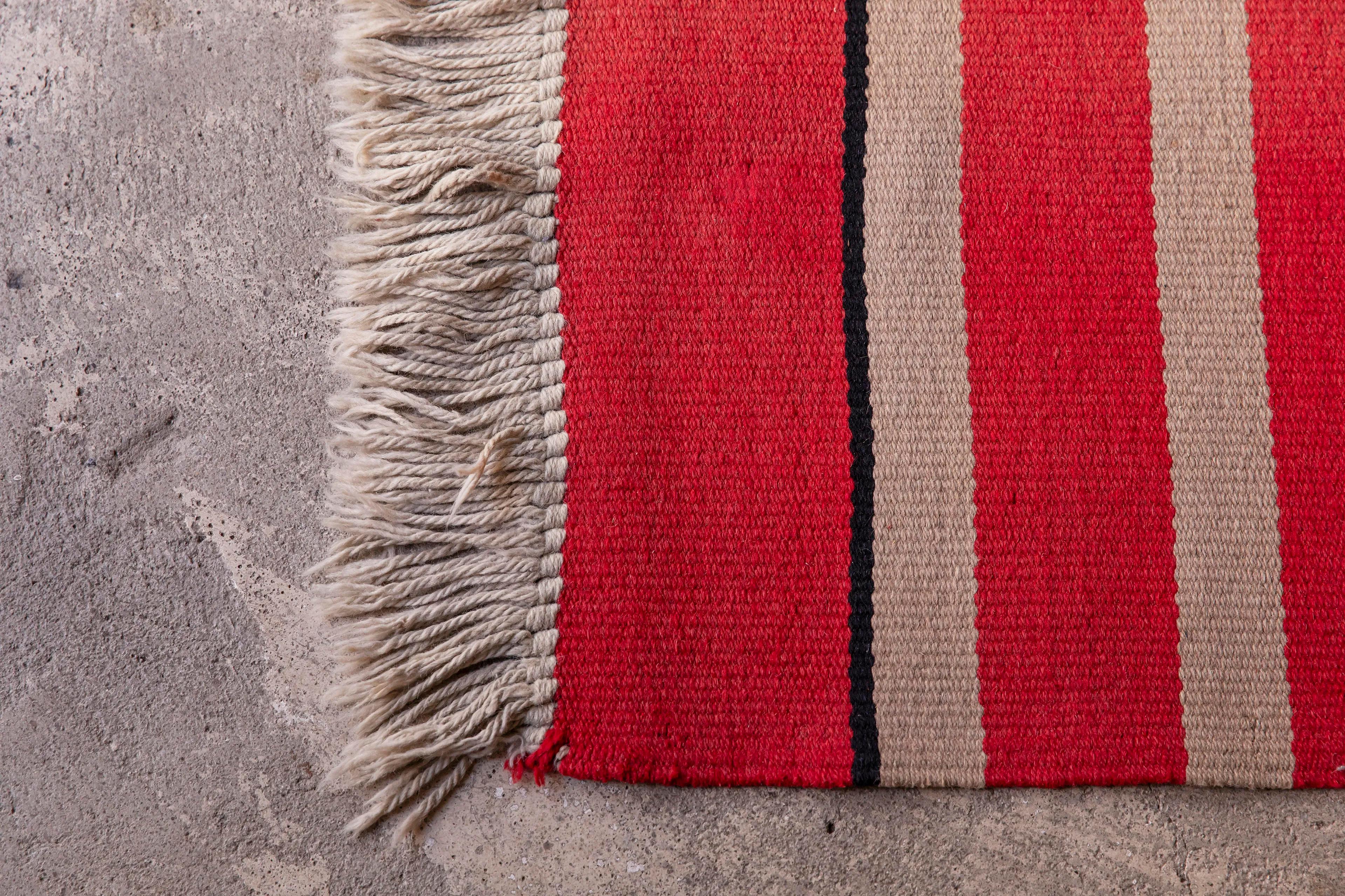 Large Constructivist Wool Rug by Antonín Kybal, Czechoslovak Avant-Garde, 1930s mediados del siglo XX en venta