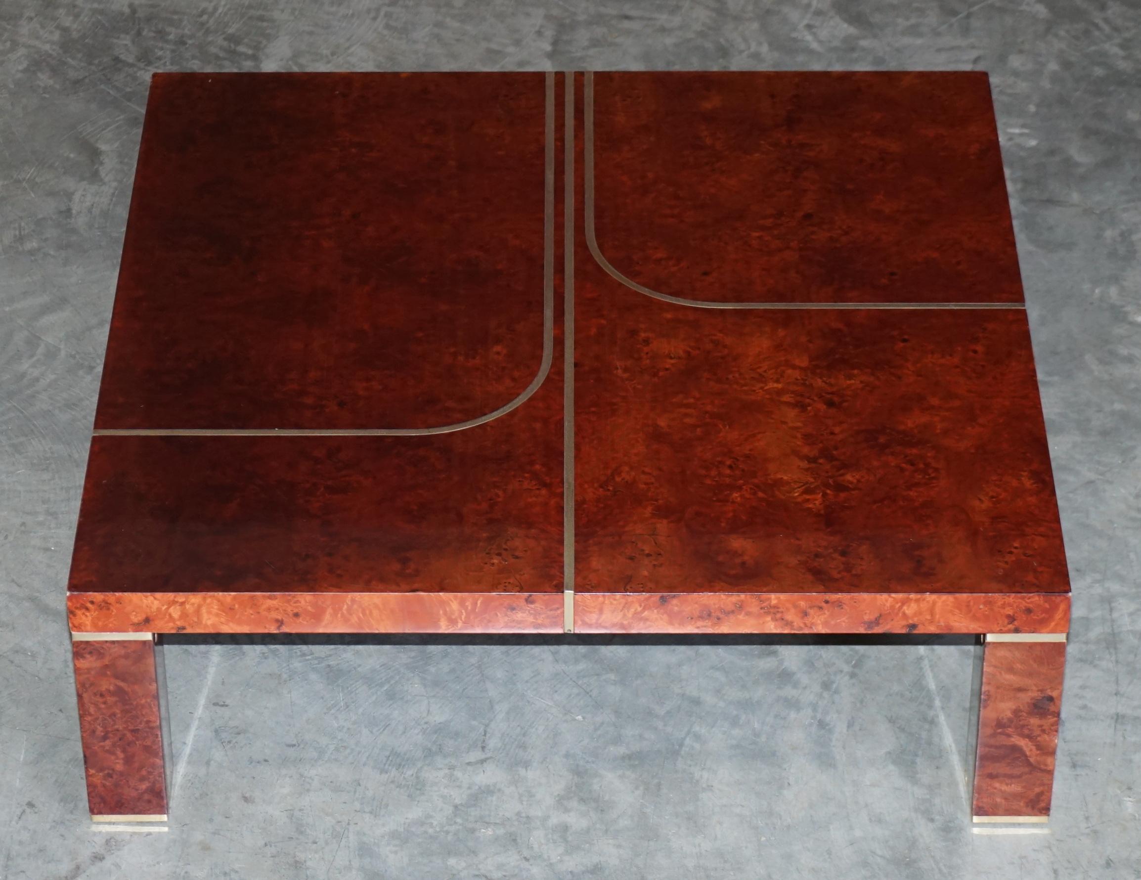 Royal House Antiques

Royal House Antiques is delighted to offer for sale this Contemporary Art Modern Burr Walnut & Brass inlaid coffee table

Please note the delivery fee listed is just a guide, it covers within the M25 only for the UK and