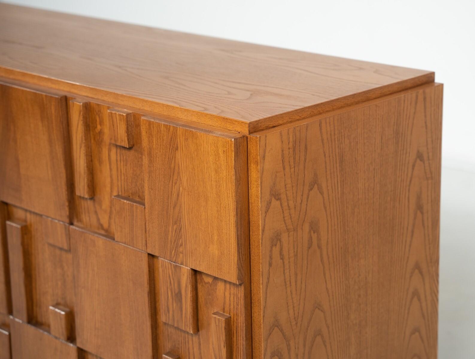 Large Contemporary Brutalist Sideboard, Italy For Sale 7