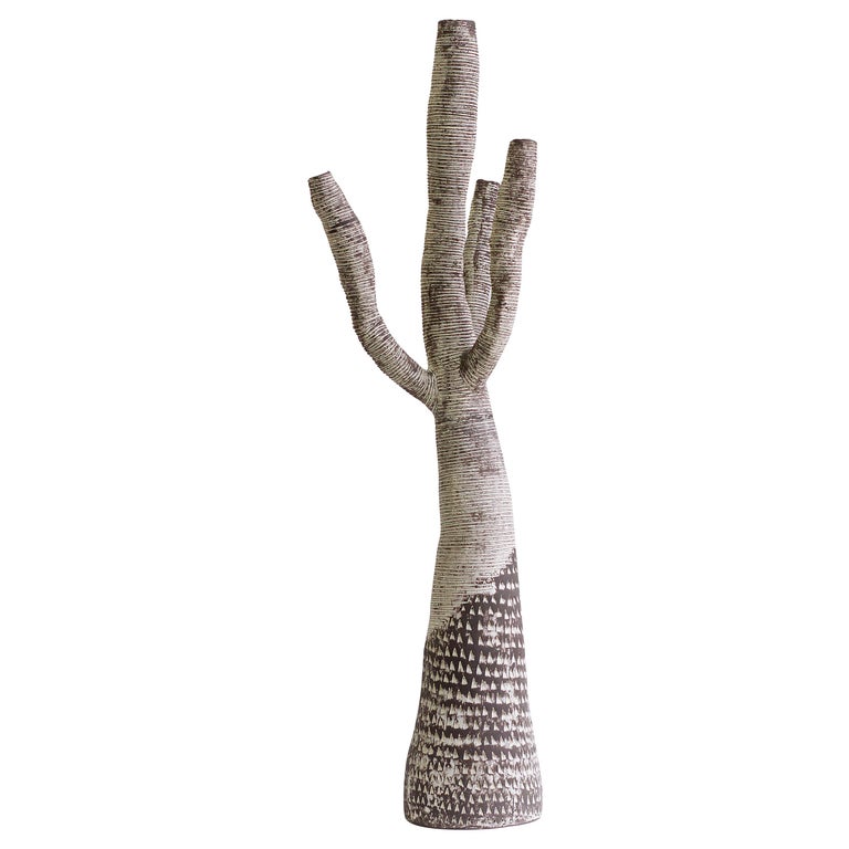 Large Contemporary Ceramic Tree Sculpture, Arbre Motifs