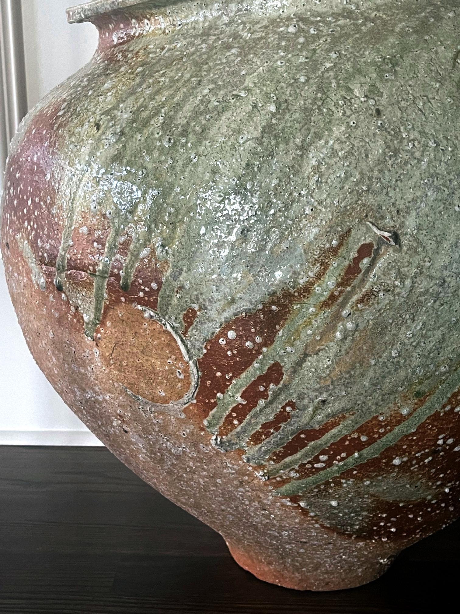 Large Contemporary Ceramic Tsubo Jar by Kai Tsujimura For Sale 5