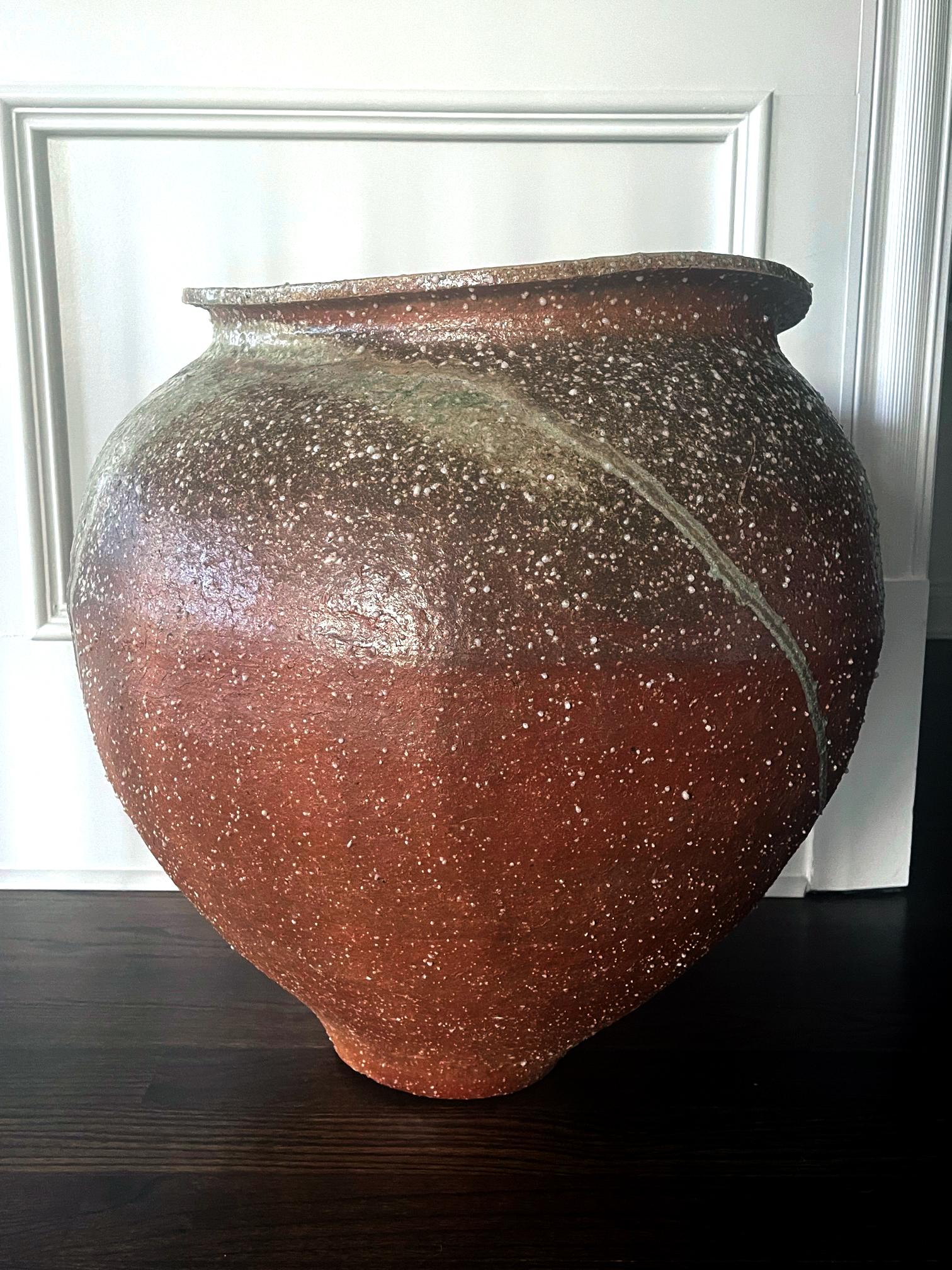 Large Contemporary Ceramic Tsubo Jar by Kai Tsujimura For Sale 2