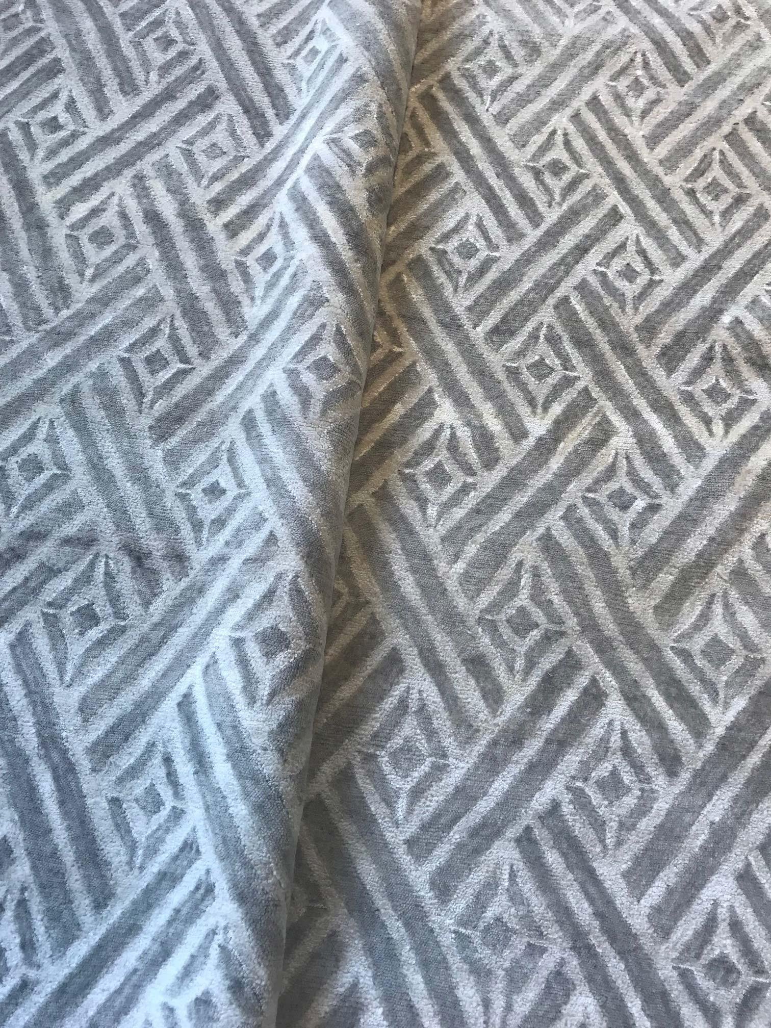 Moderner geometrischer Teppich von Doris Leslie Blau (Indisch) im Angebot