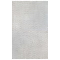 Large Contemporary Geometric Knotted Lambswool Rug by Doris Leslie Blau