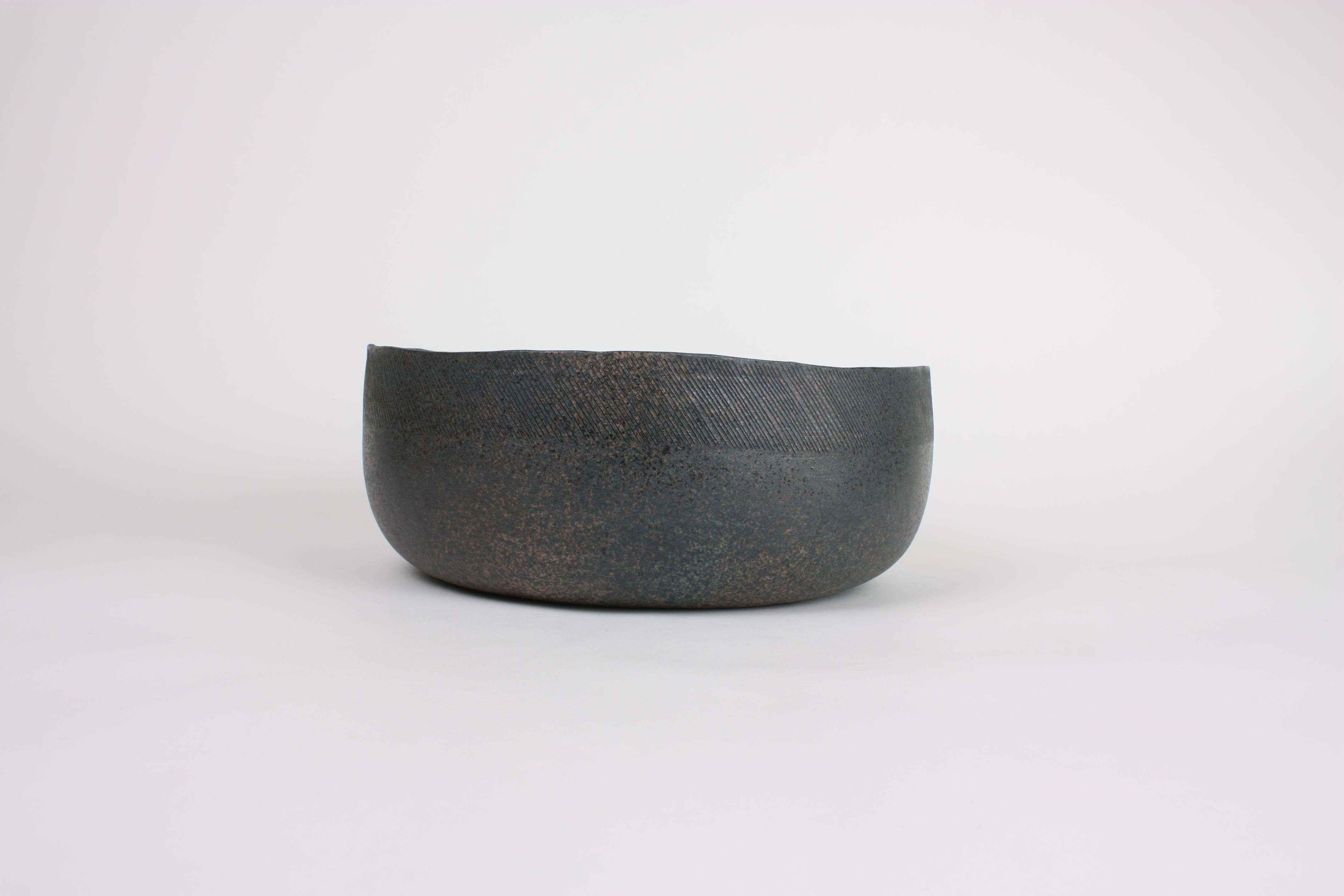 large grey decorative bowl
