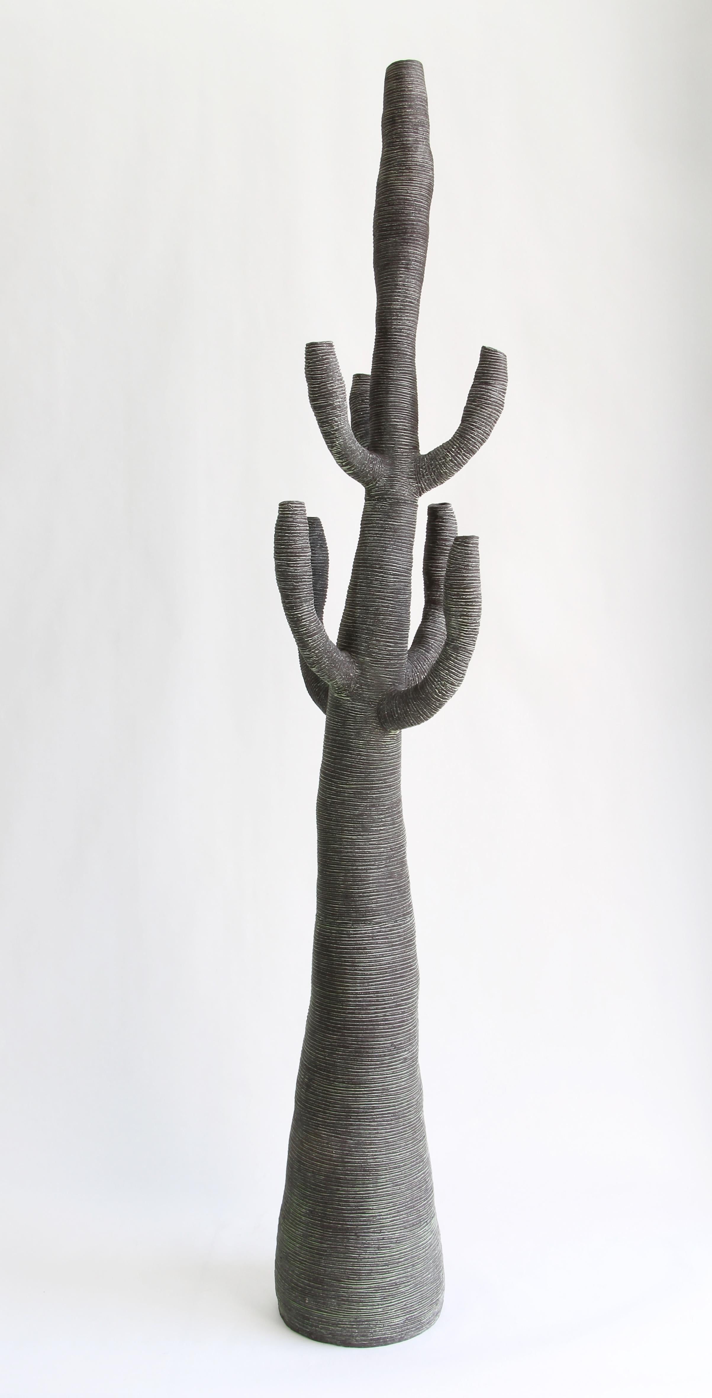 clay cactus sculpture