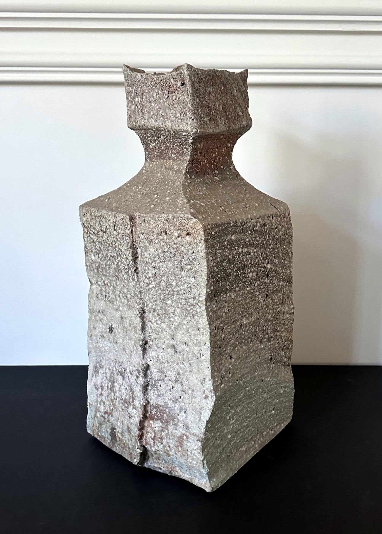 Large Contemporary Japanese Shigaraki Vessel Kohyama Yasuhisa In Good Condition For Sale In Atlanta, GA