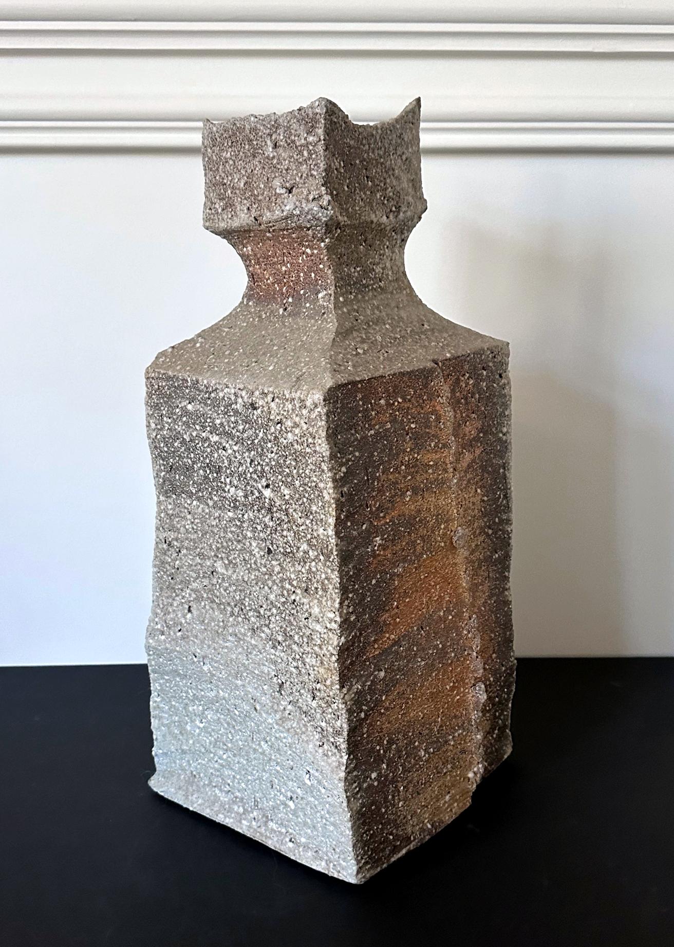 Ceramic Large Contemporary Japanese Shigaraki Vessel Kohyama Yasuhisa For Sale