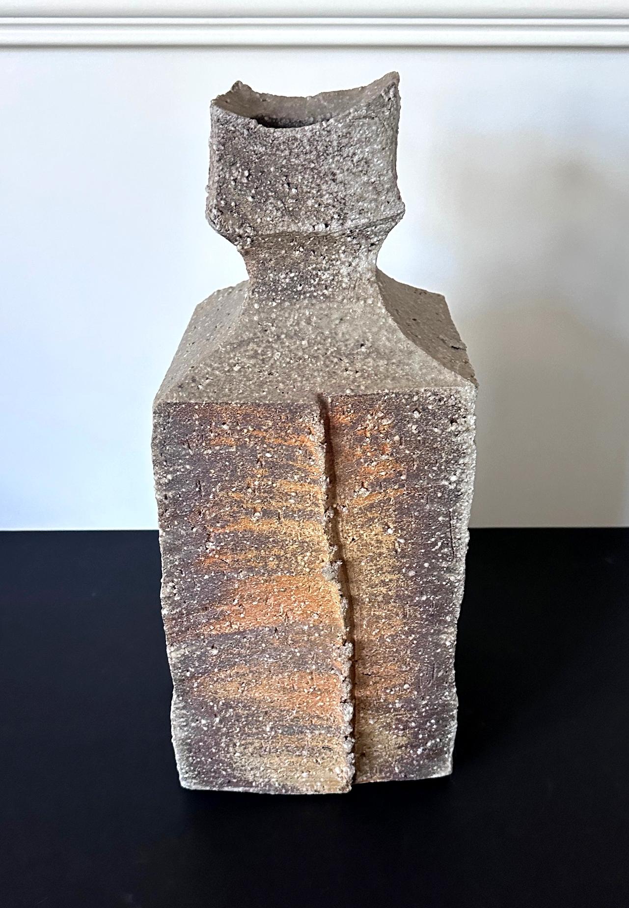 Large Contemporary Japanese Shigaraki Vessel Kohyama Yasuhisa For Sale 1
