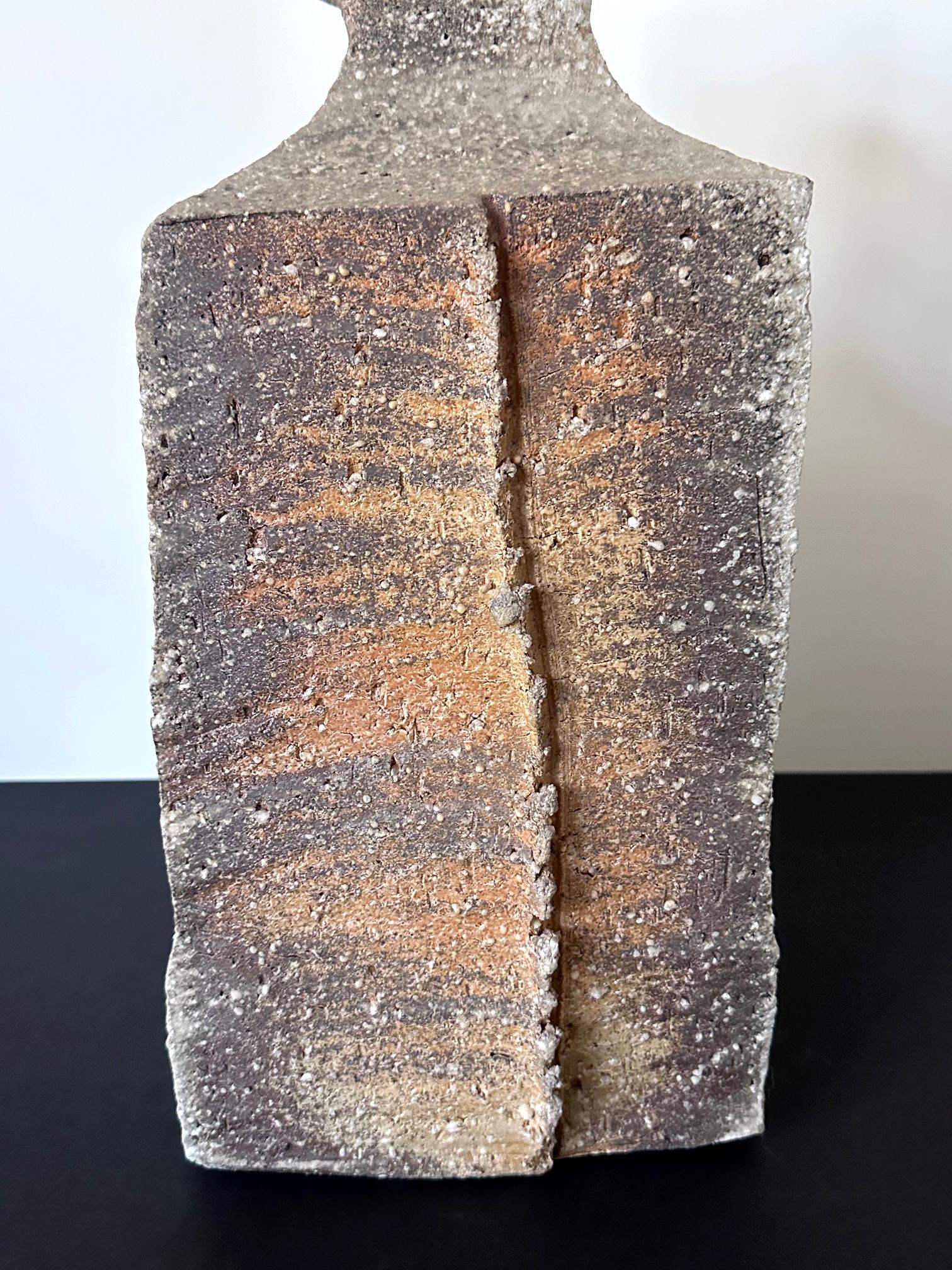 Large Contemporary Japanese Shigaraki Vessel Kohyama Yasuhisa For Sale 3