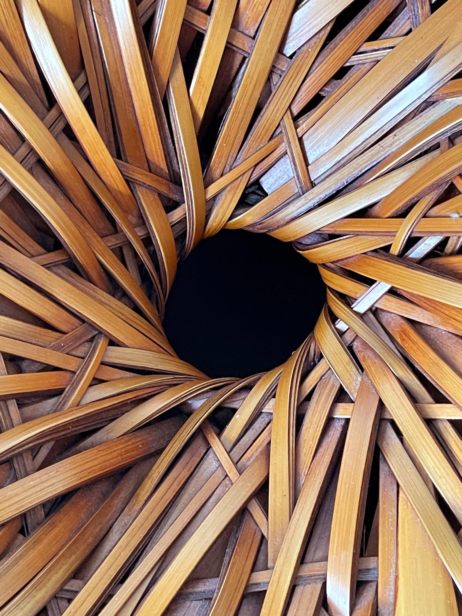 Grande sculpture japonaise contemporaine en bambou tissé Mimura Chikuho en vente 3