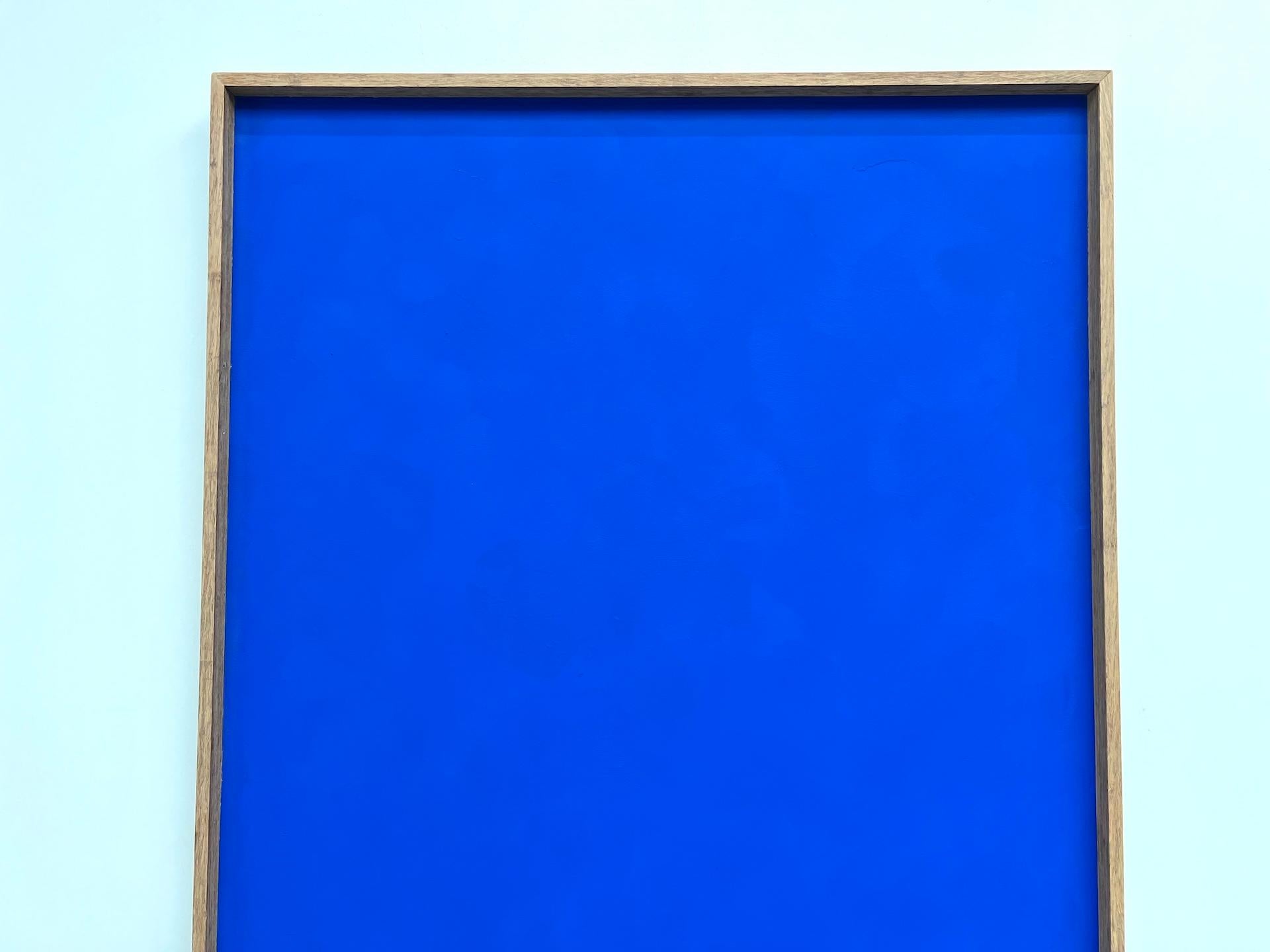 Bambù Grande quadro contemporaneo A. Klein blu in vendita