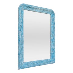 Large Contemporary Louis-Philippe Style Mirror "Lagon" By Pascal & Annie
