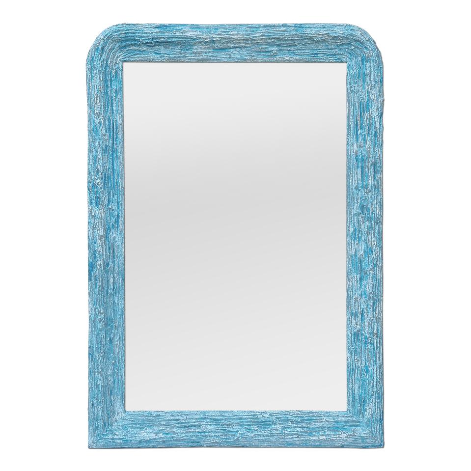 Large Contemporary Louis-Philippe Style Mirror "Lagon" By Pascal & Annie