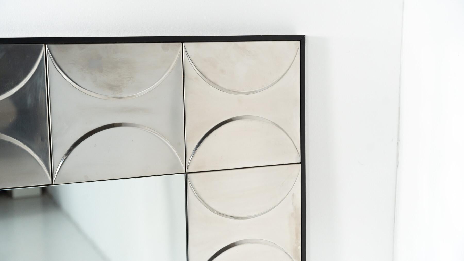 Grande specchio contemporaneo, alluminio in vendita 7