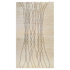 Large Contemporary Moroccan Inspired Deep-Pile Rug