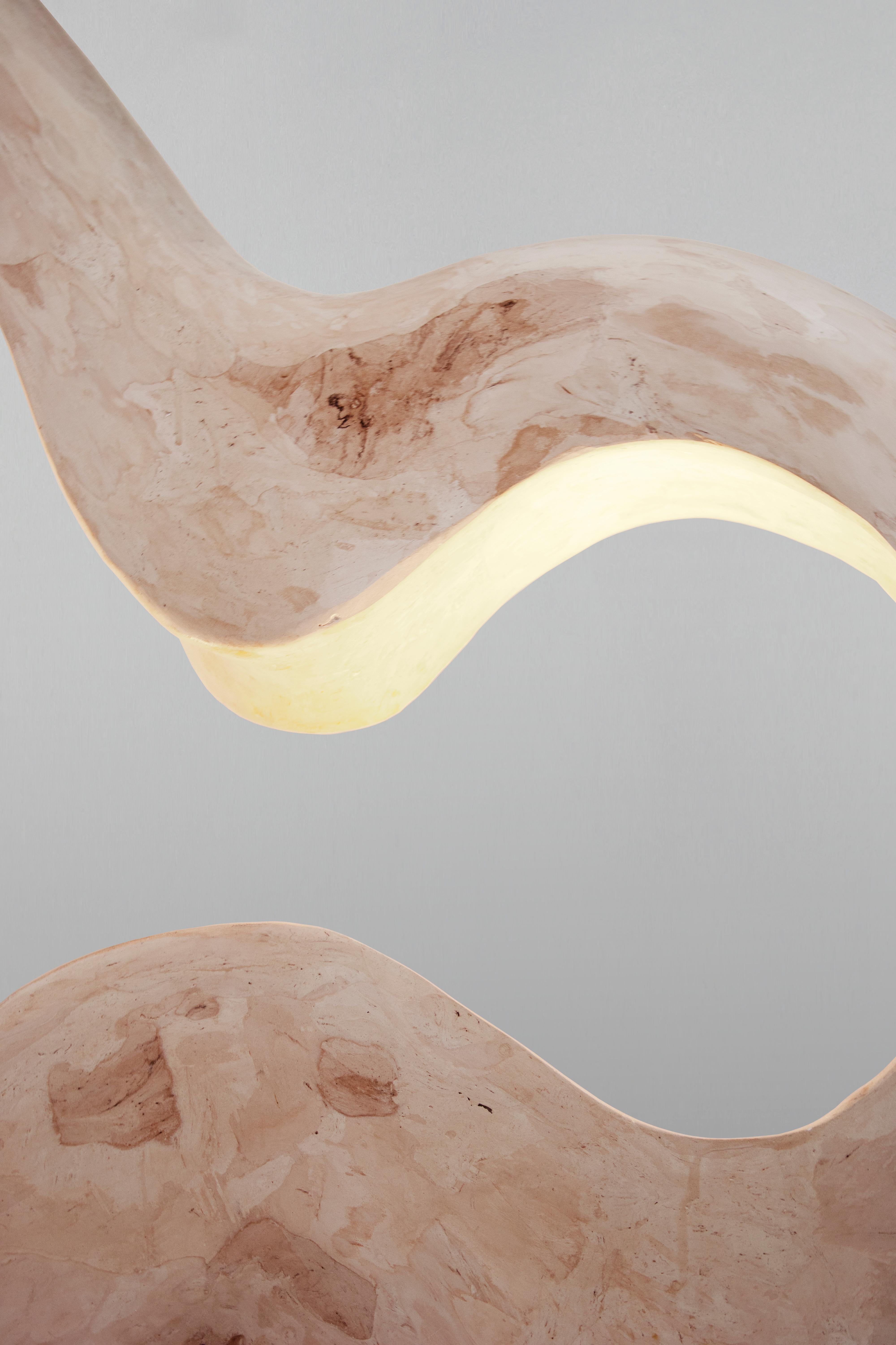Organic Modern Large Contemporary Organic Floor Lamp, Collectible Design 