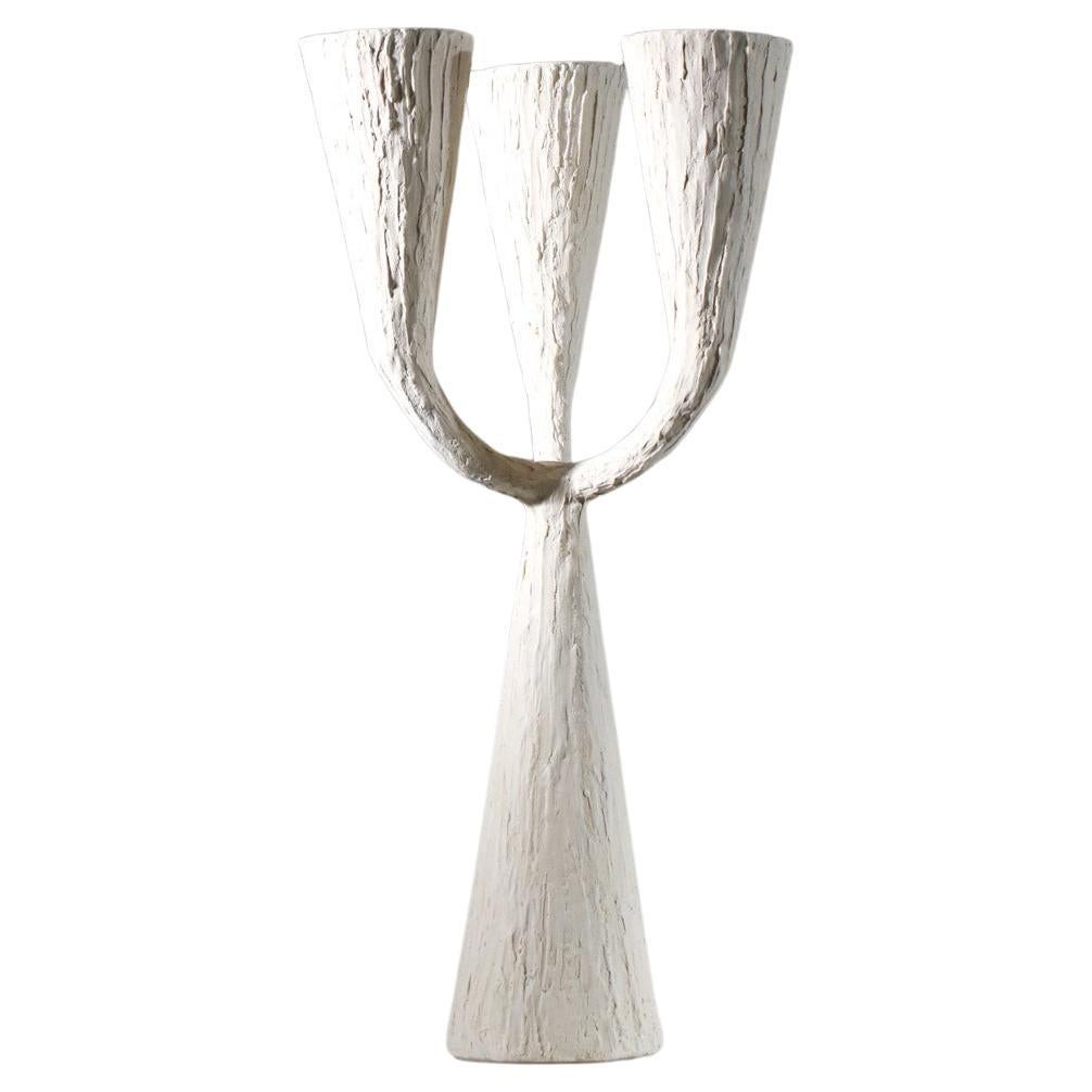 Modern lighting in the style of Jean Michel Franck or Diego Giacometti. Structure in textured white plaster, handcrafted by artisans. Can be used as a table lamp, floor lamp or pendant. Quantity and dimensions on request. E27 LED bulbs recommended. 