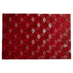 Large, Contemporary Red Ceramic Wall Sculpture by Marie Beckman
