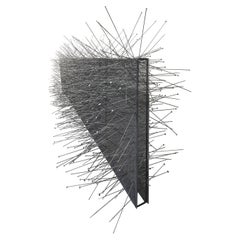Gran escultura contemporánea "El seto de agujas" 1985 Por Marianne Hesselbjerg, DK
