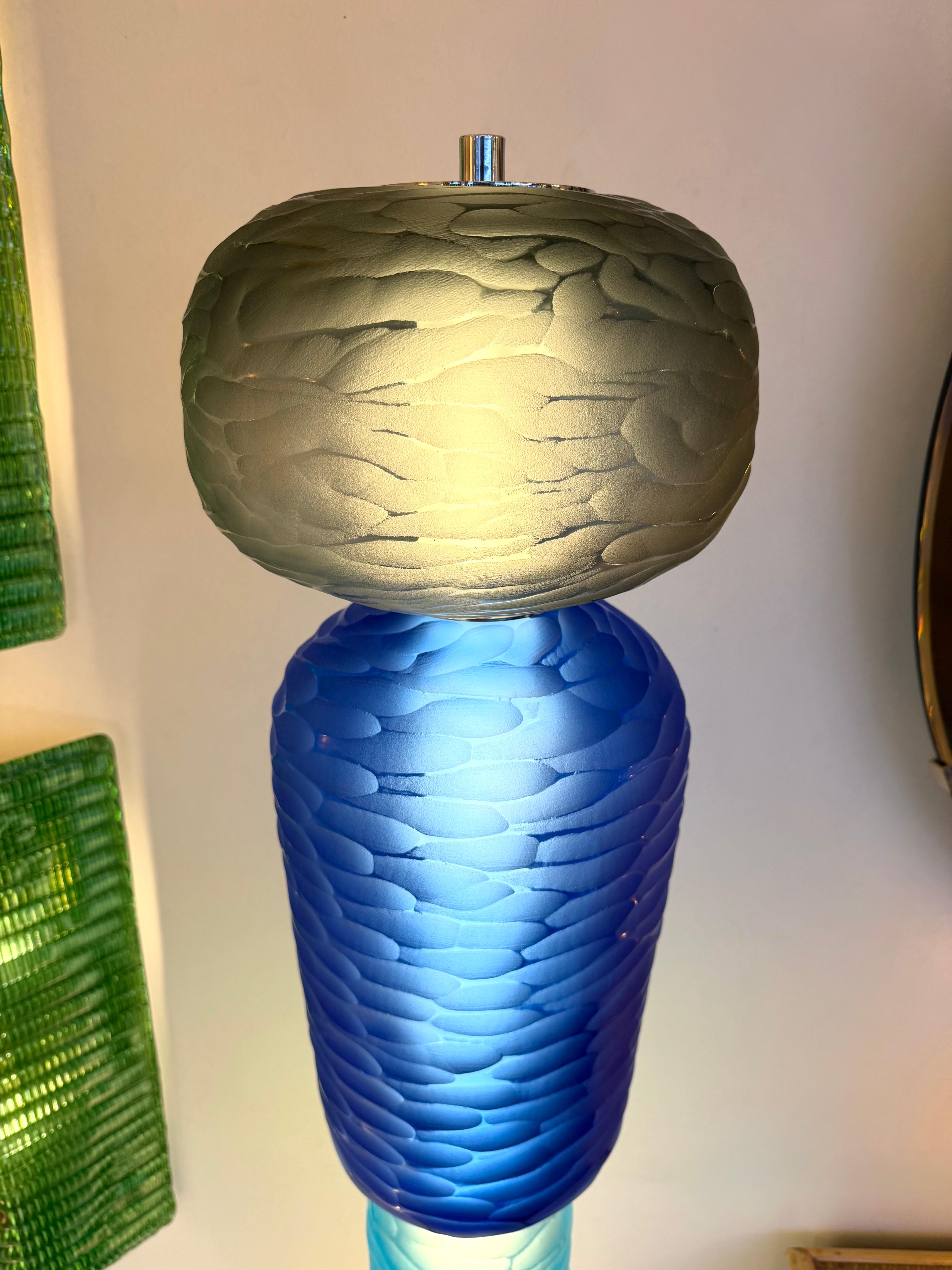 Gran Lámpara de Pie Contemporánea Totem de Cristal de Murano de Studio AD, Italia en venta 3