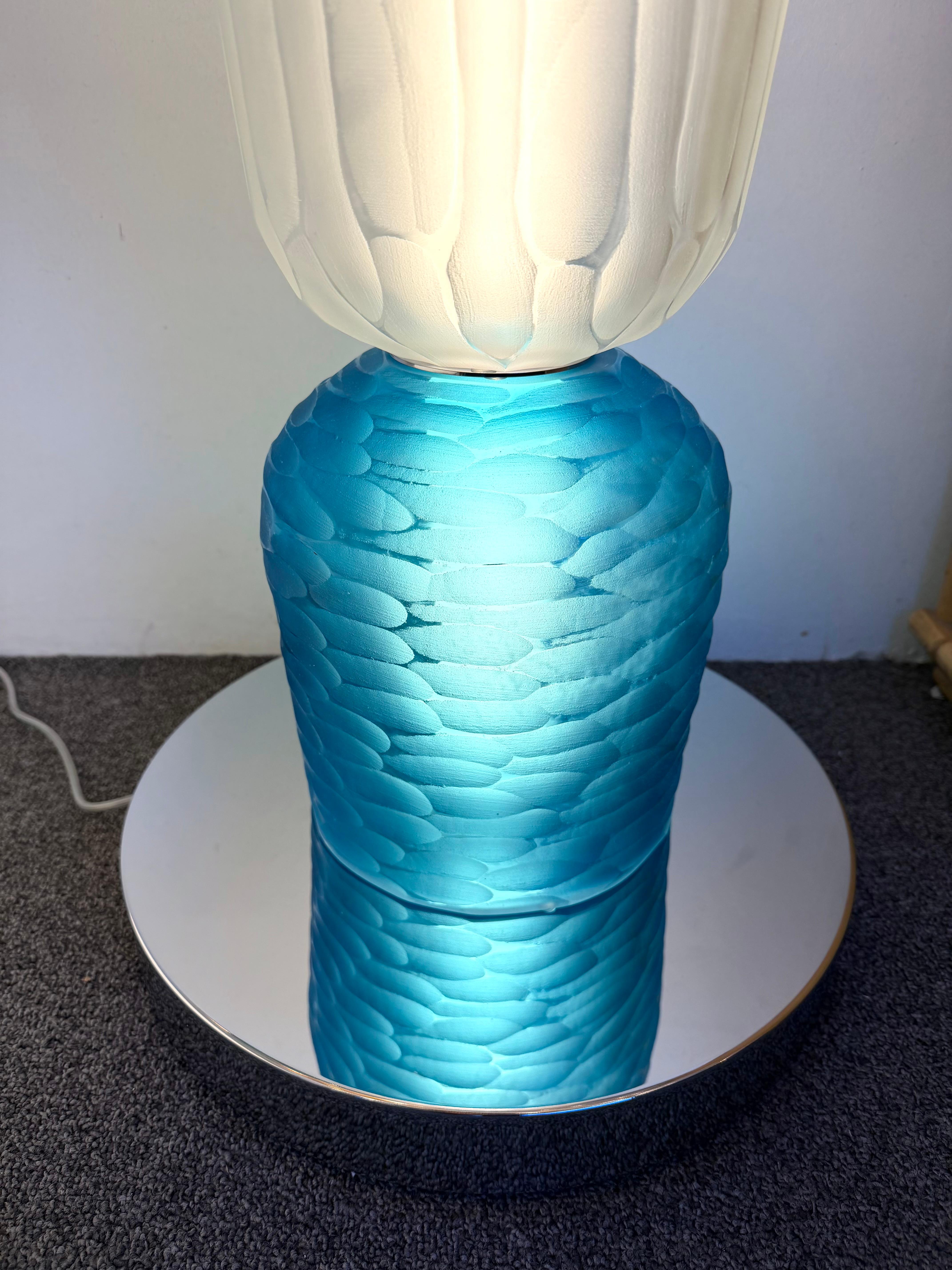 Gran Lámpara de Pie Contemporánea Totem de Cristal de Murano de Studio AD, Italia en venta 7