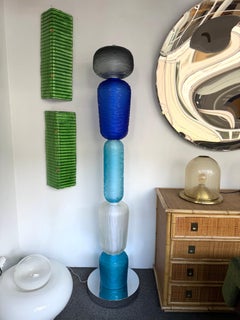 Large Contemporary Totem Murano Glass Floor Lamp by Studio AD, Italy