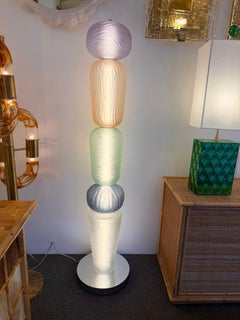 Large Contemporary Totem Murano Glass Floor Lamp by Studio AD, Italy